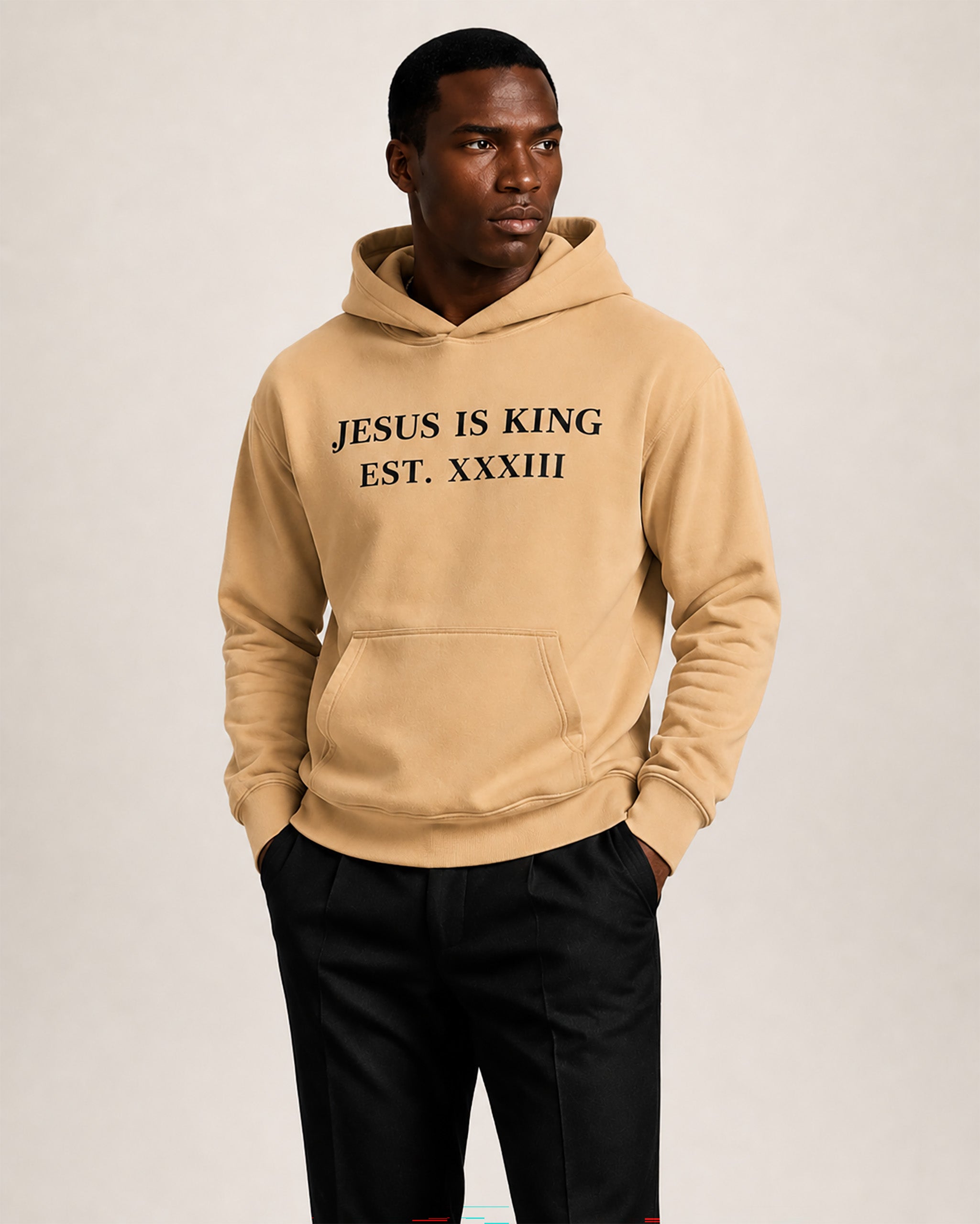 1_HERO_jesus_is_king_SAND_hoodie_JPA