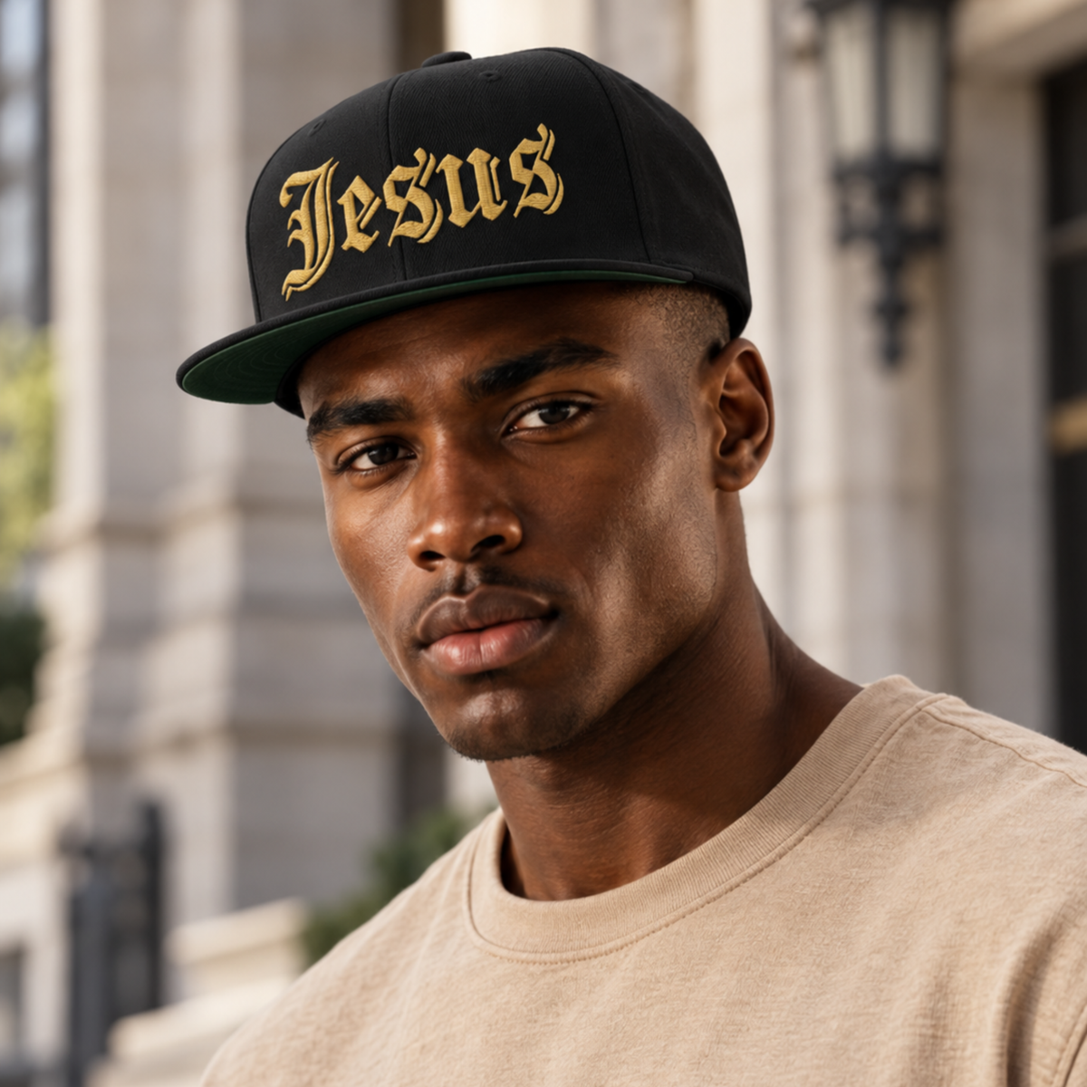 JESUS — Flat Bill Snapback Hat