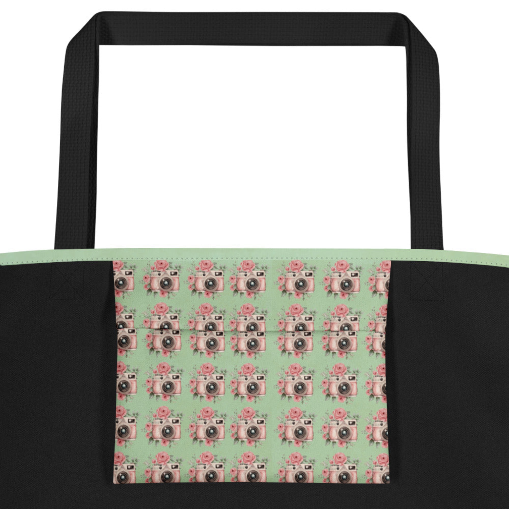 Photographer - She Works Willingly Tote Bag  pocket