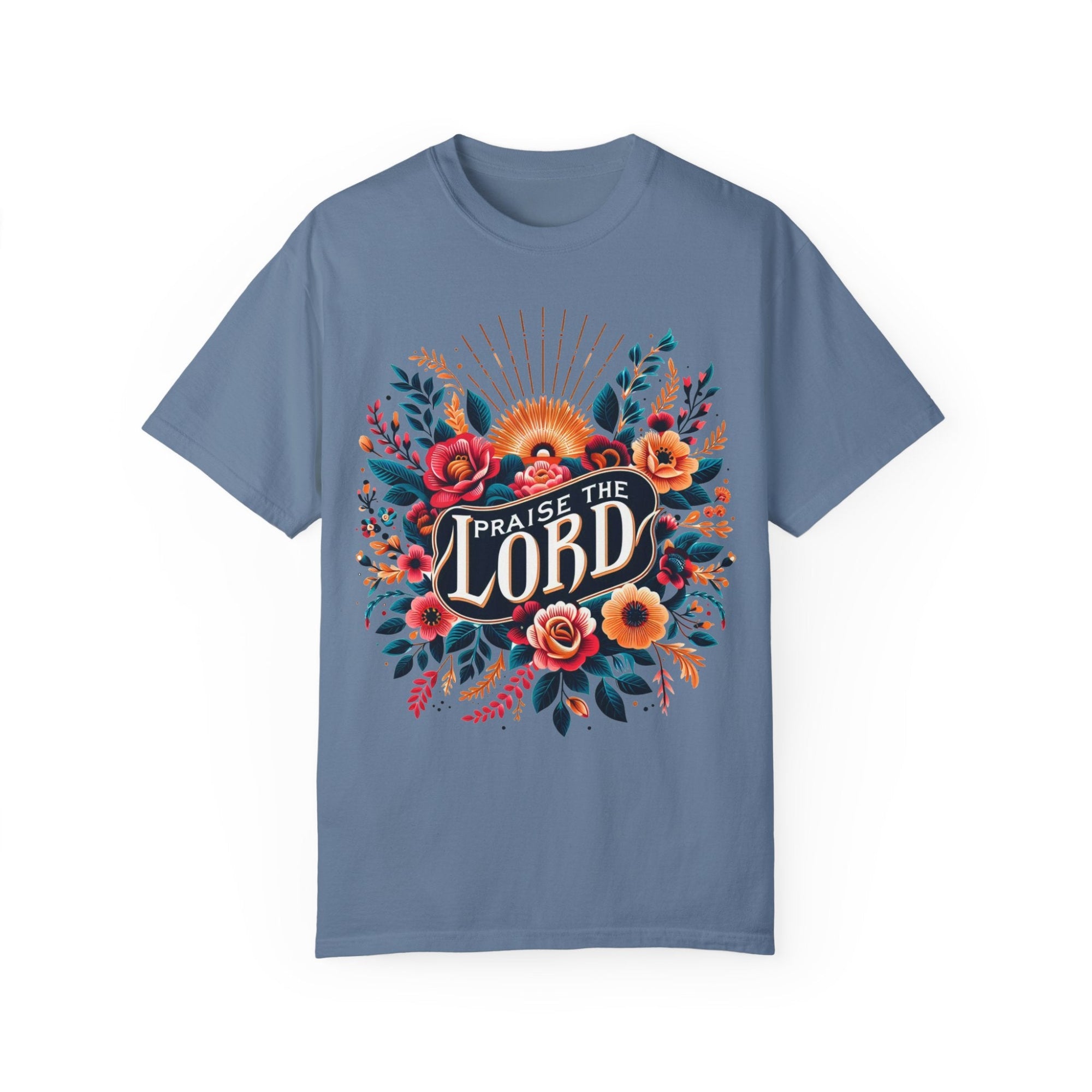Praise the Lord Women's T-shirt blue JP Apparel