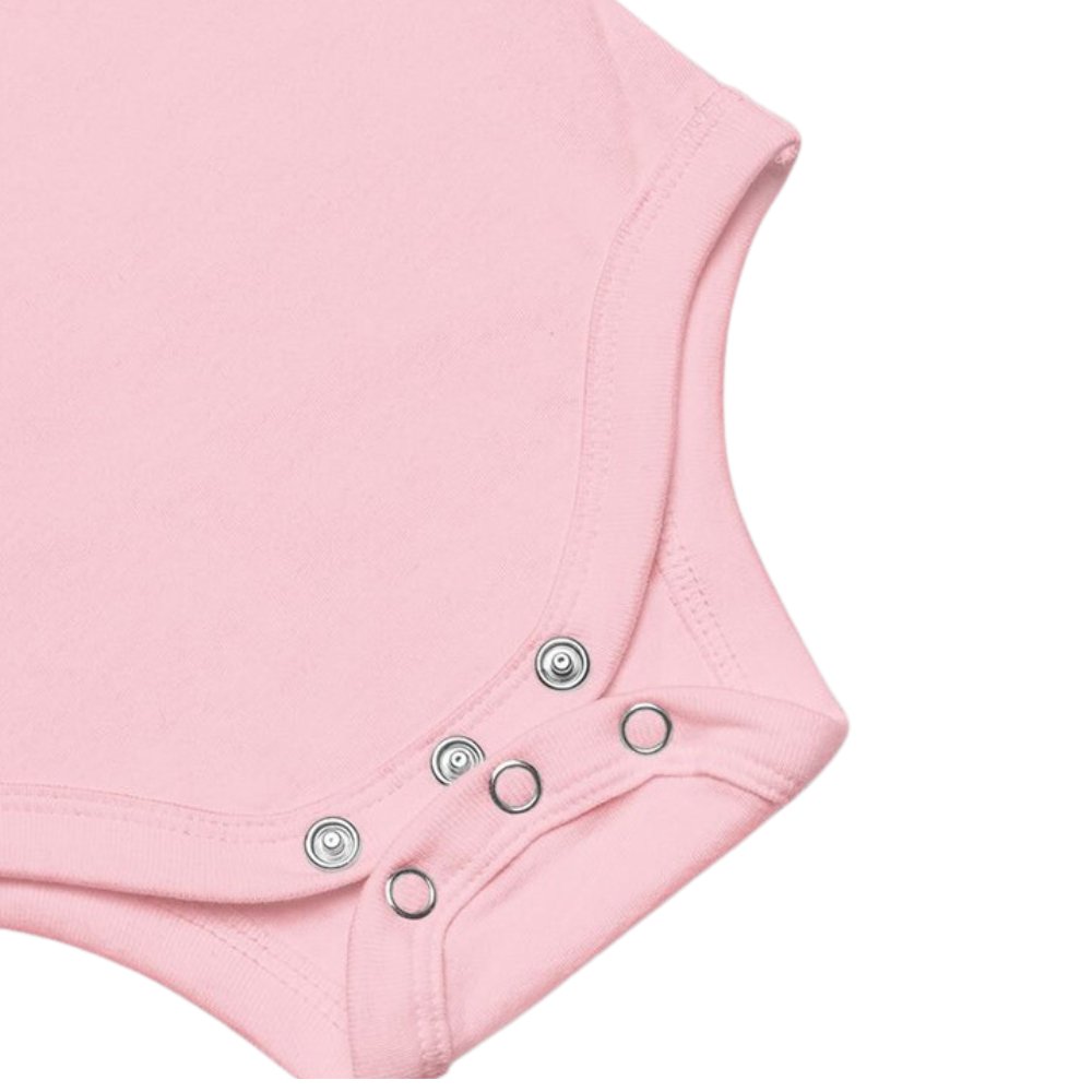 All Of Gods Grace in One Tiny Face Bodysuit Personalized Baby Girl Blonde Hair - Jesus Passion Apparel