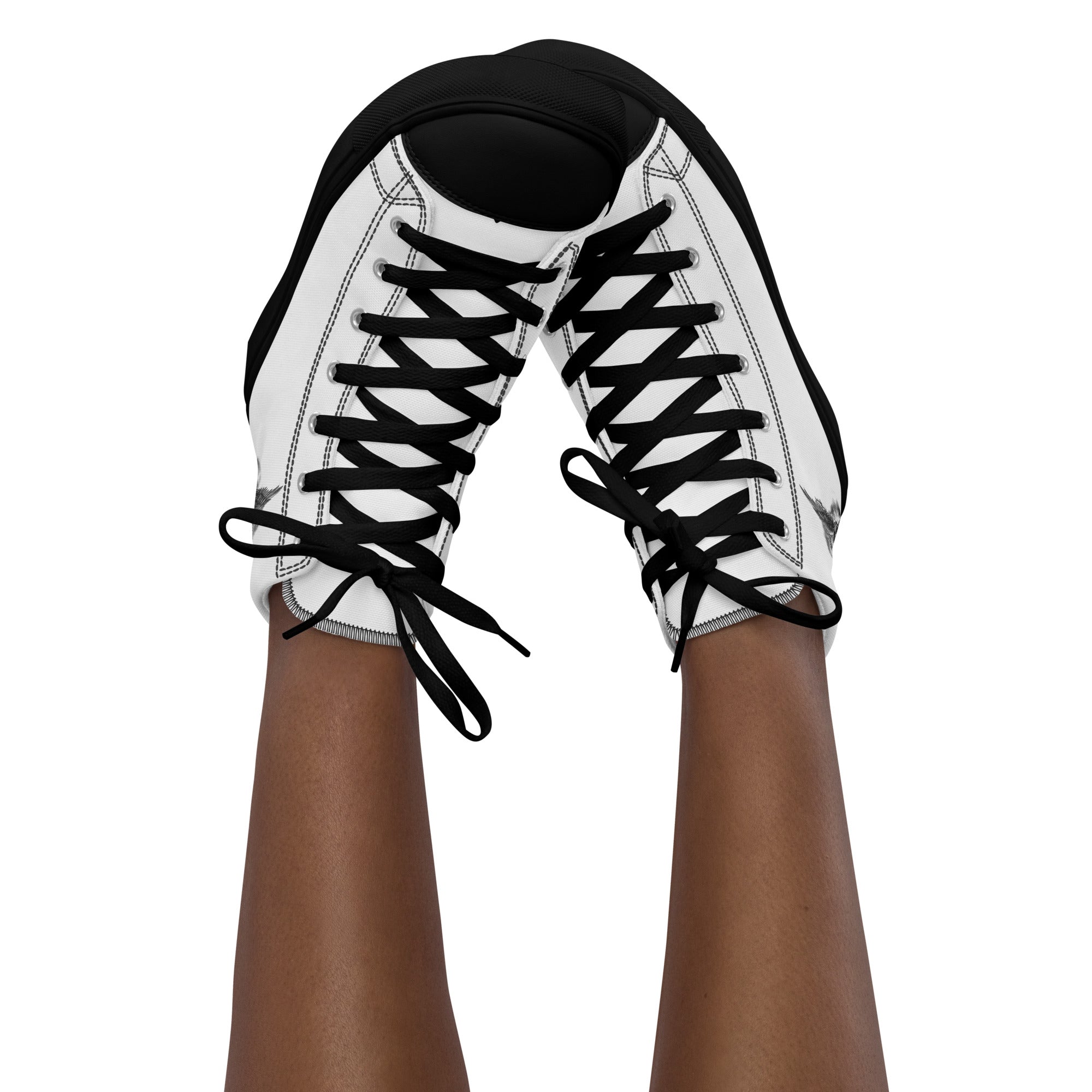 Archangel Michael The Protector Women’s High Top Canvas Shoes - Jesus Passion Apparel