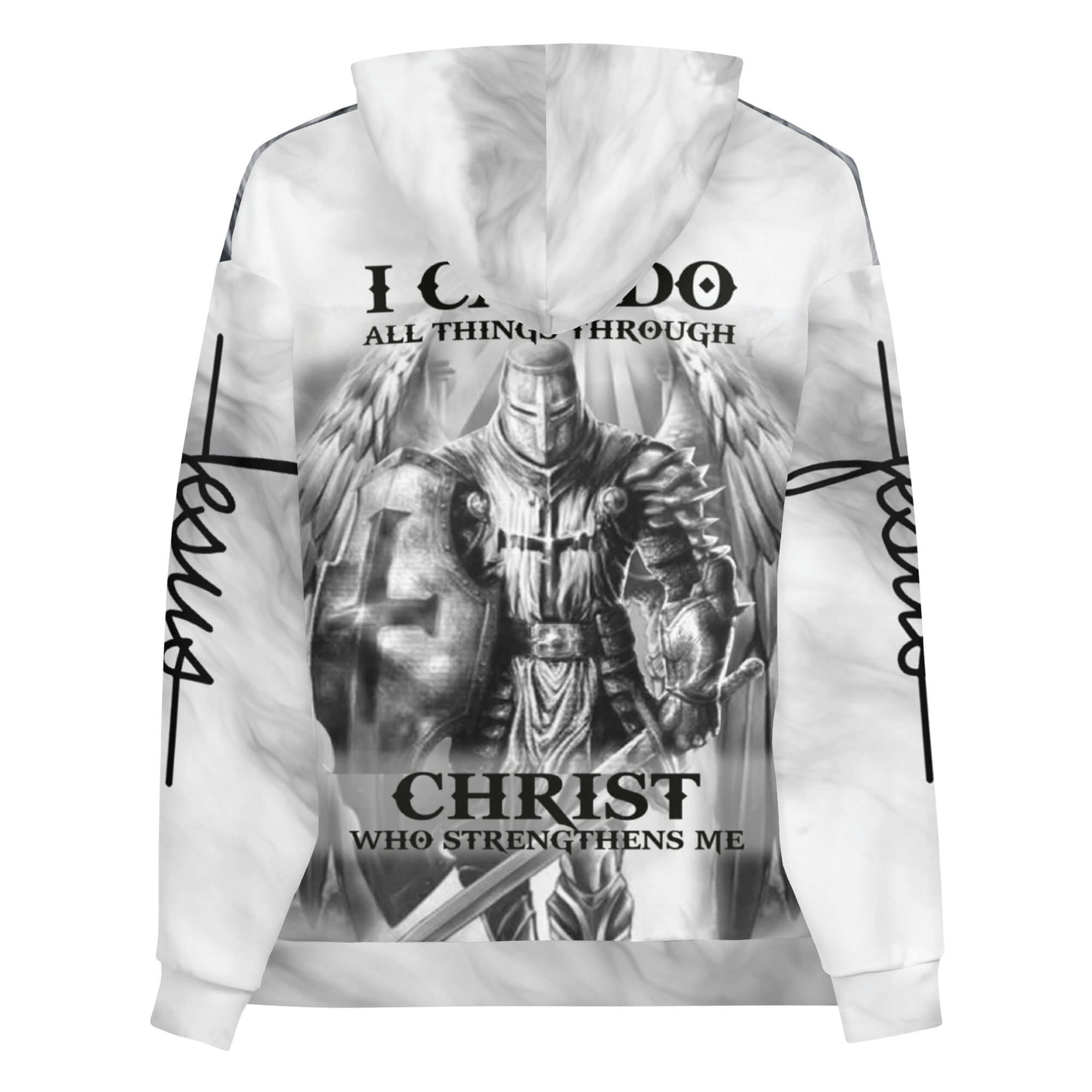 Archangel Michael Warrior Protector Unisex Fleece Hoodie - Jesus Passion Apparel