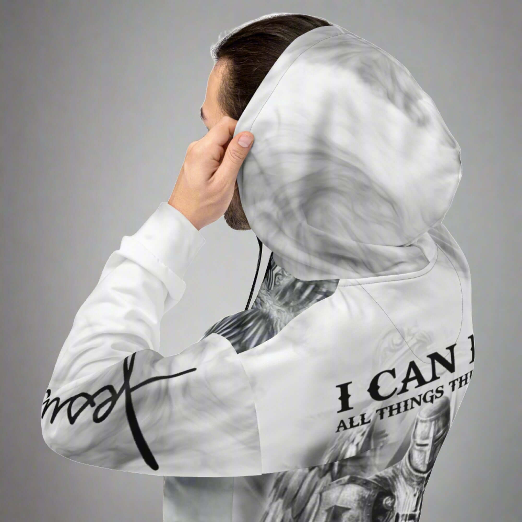 Archangel Michael Warrior Protector Unisex Fleece Hoodie - Jesus Passion Apparel