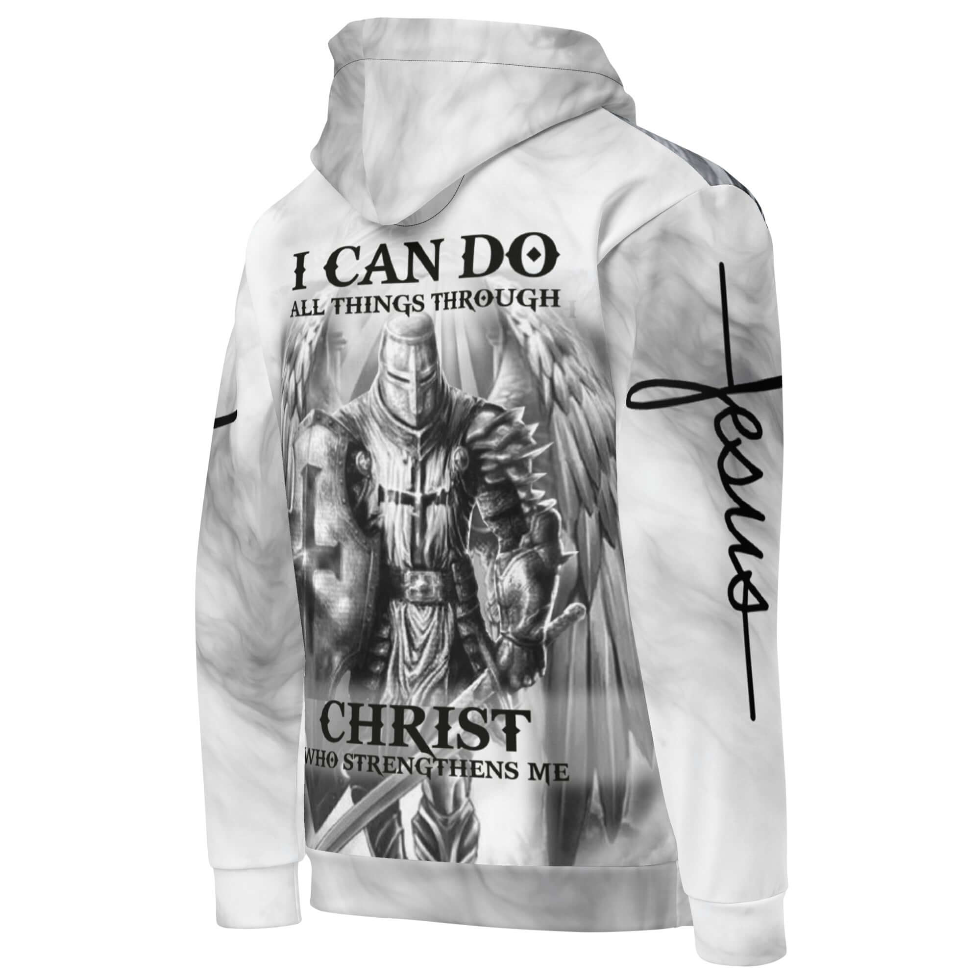 Archangel Michael Warrior Protector Unisex Fleece Hoodie - Jesus Passion Apparel