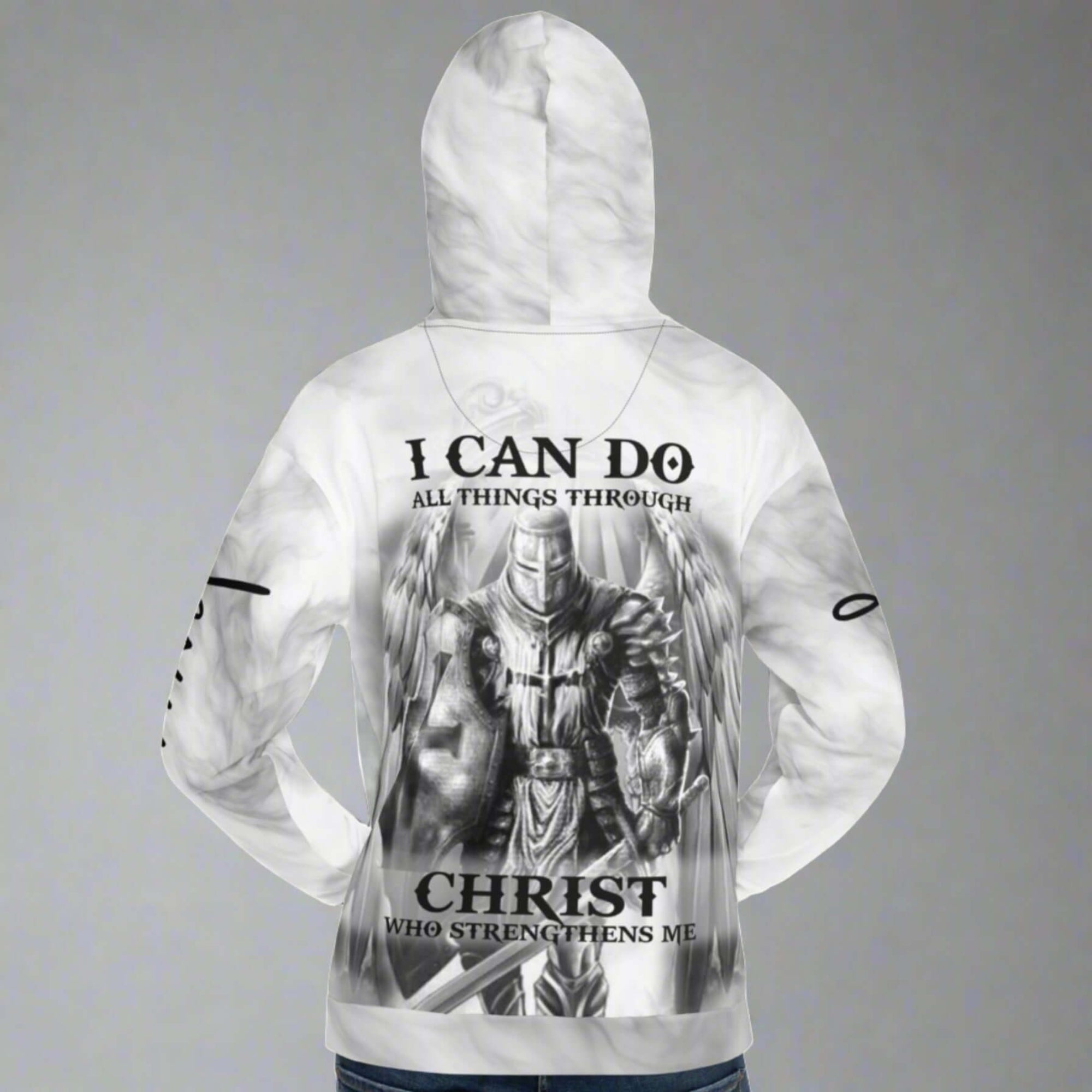Archangel Michael Warrior Protector Unisex Fleece Hoodie - Jesus Passion Apparel