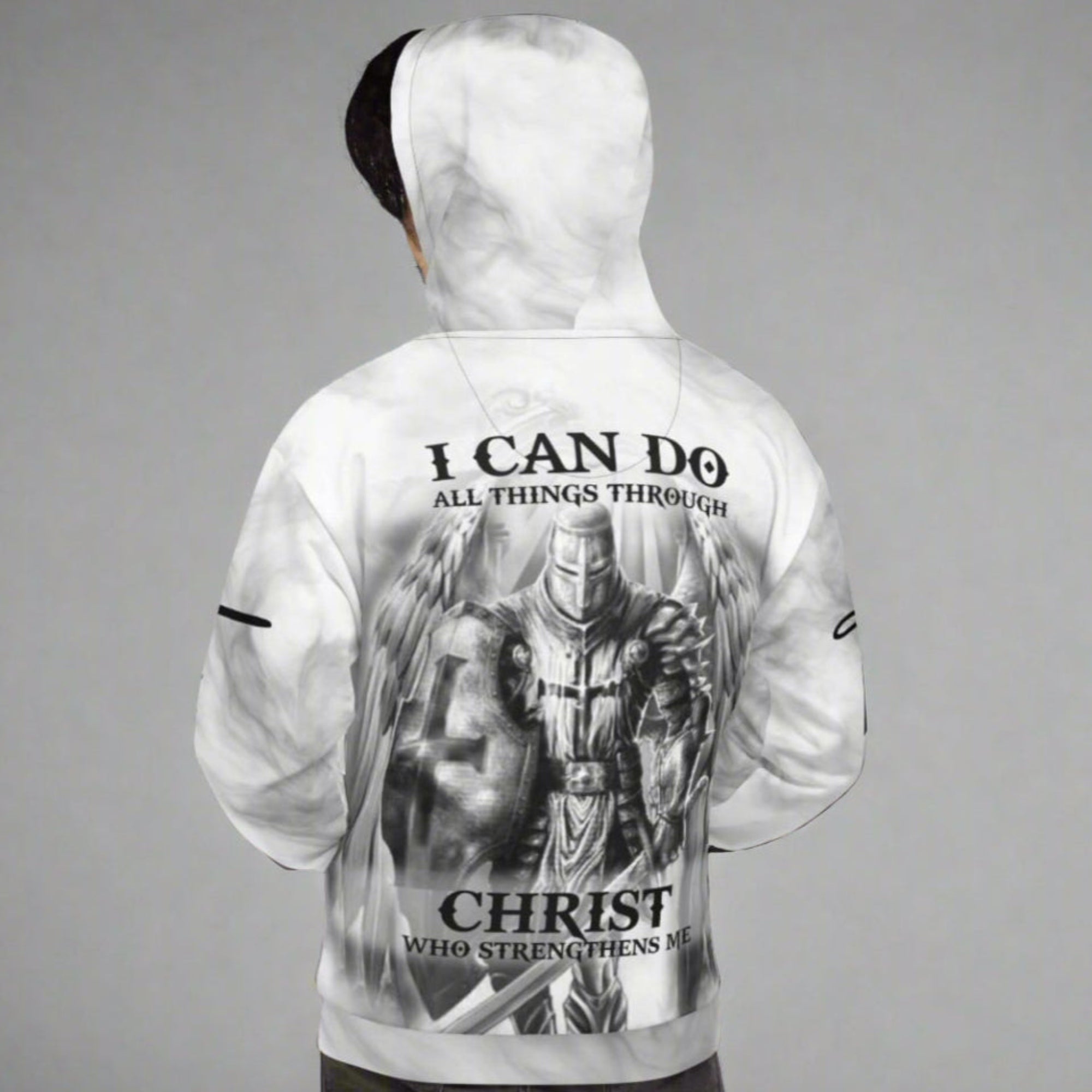 Archangel Michael Warrior Protector Unisex Fleece Hoodie - Jesus Passion Apparel