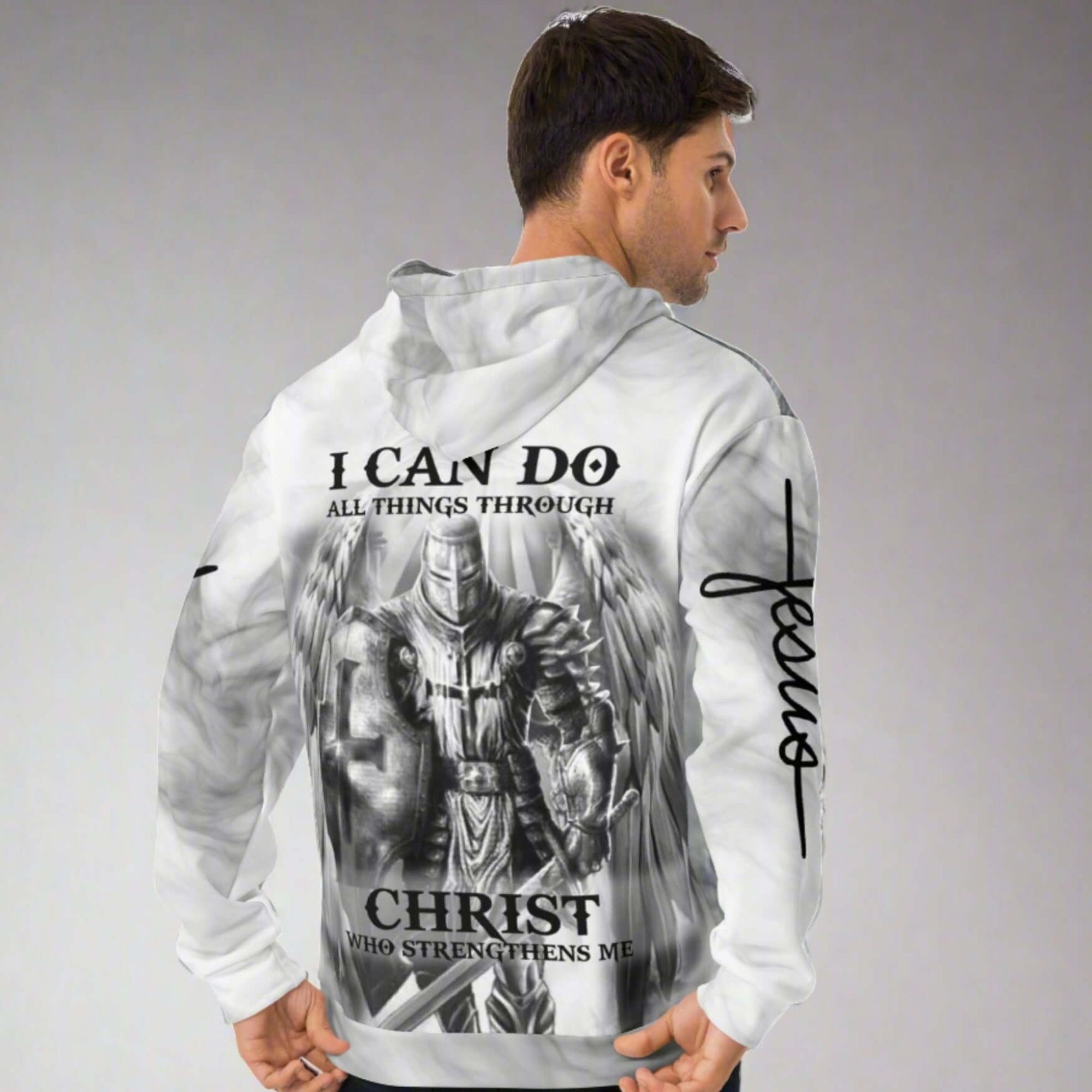 Archangel Michael Warrior Protector Unisex Fleece Hoodie - Jesus Passion Apparel