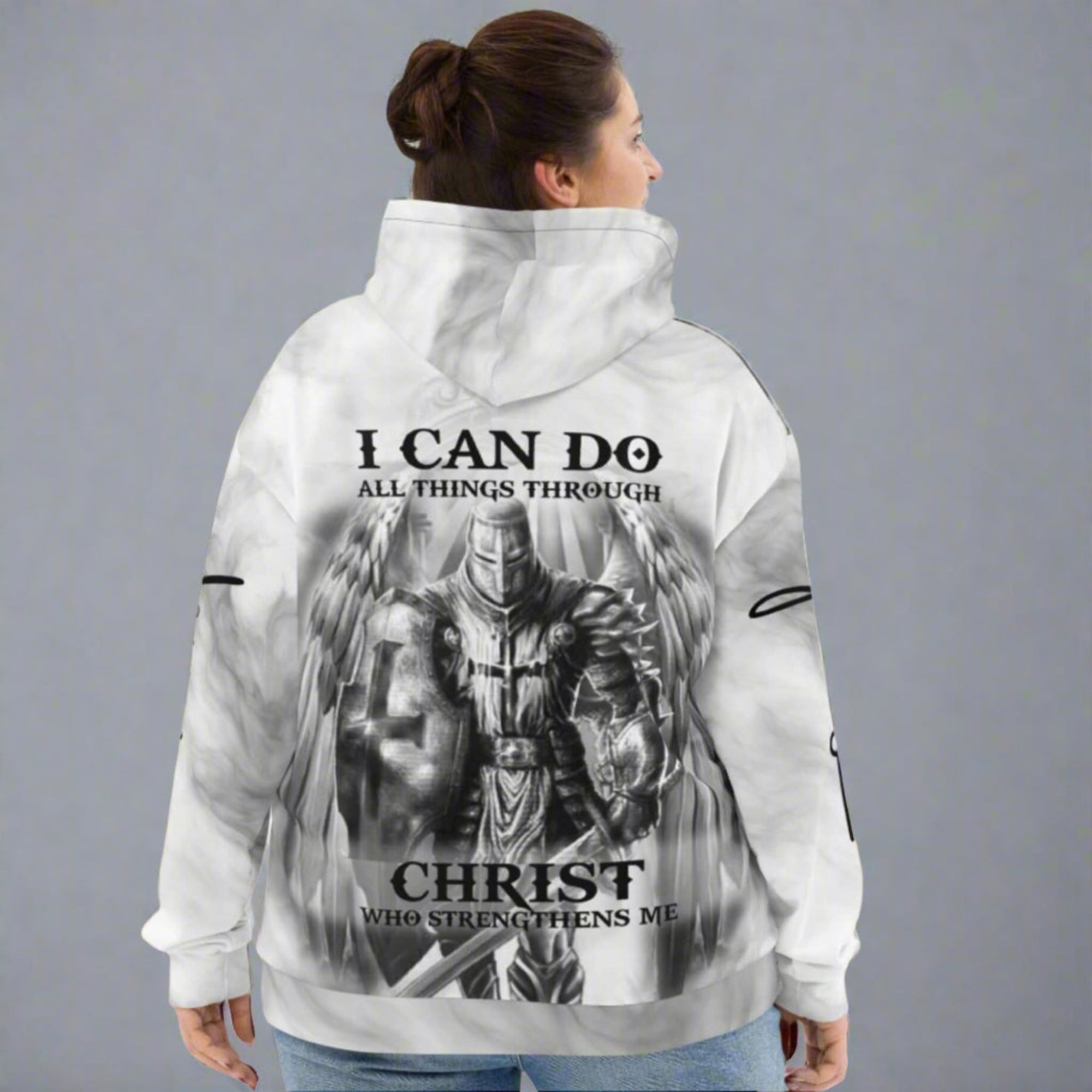Archangel Michael Warrior Protector Unisex Fleece Hoodie - Jesus Passion Apparel
