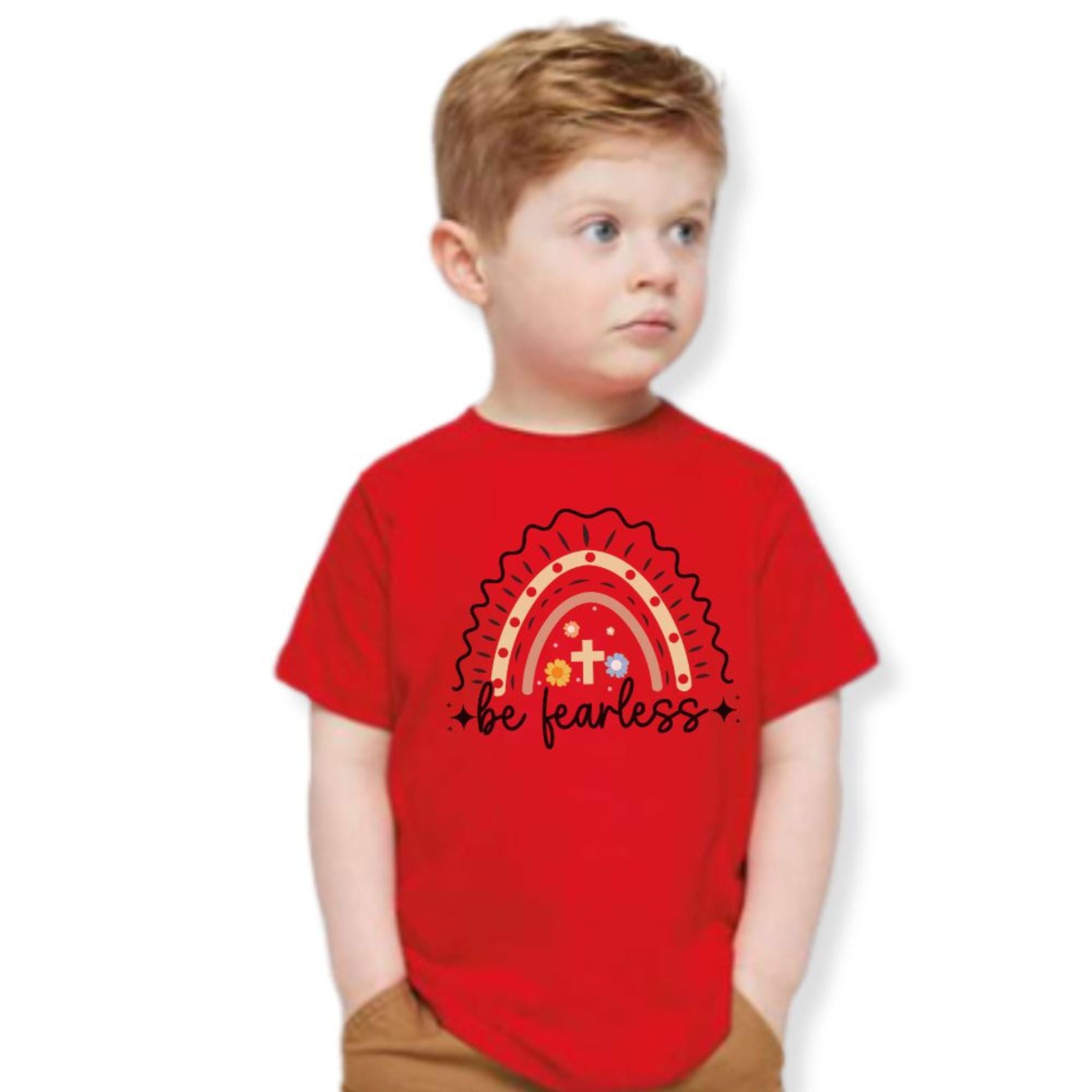 Be Fearless Toddler's Fine Jersey Tee - Jesus Passion Apparel