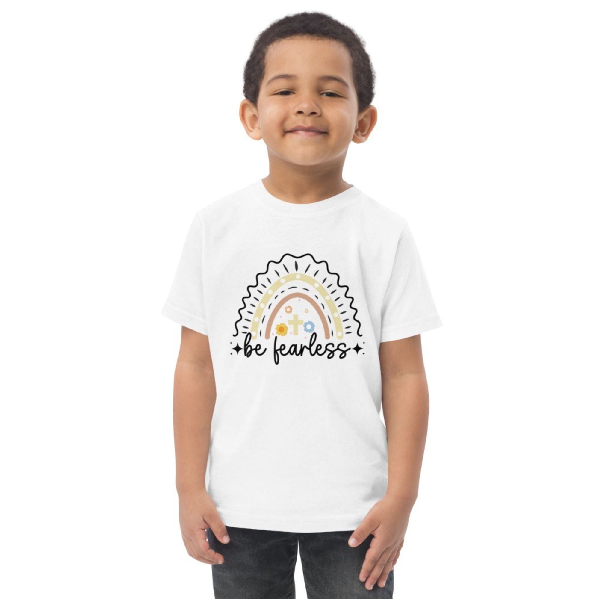 Be Fearless Toddler's Fine Jersey Tee - Jesus Passion Apparel