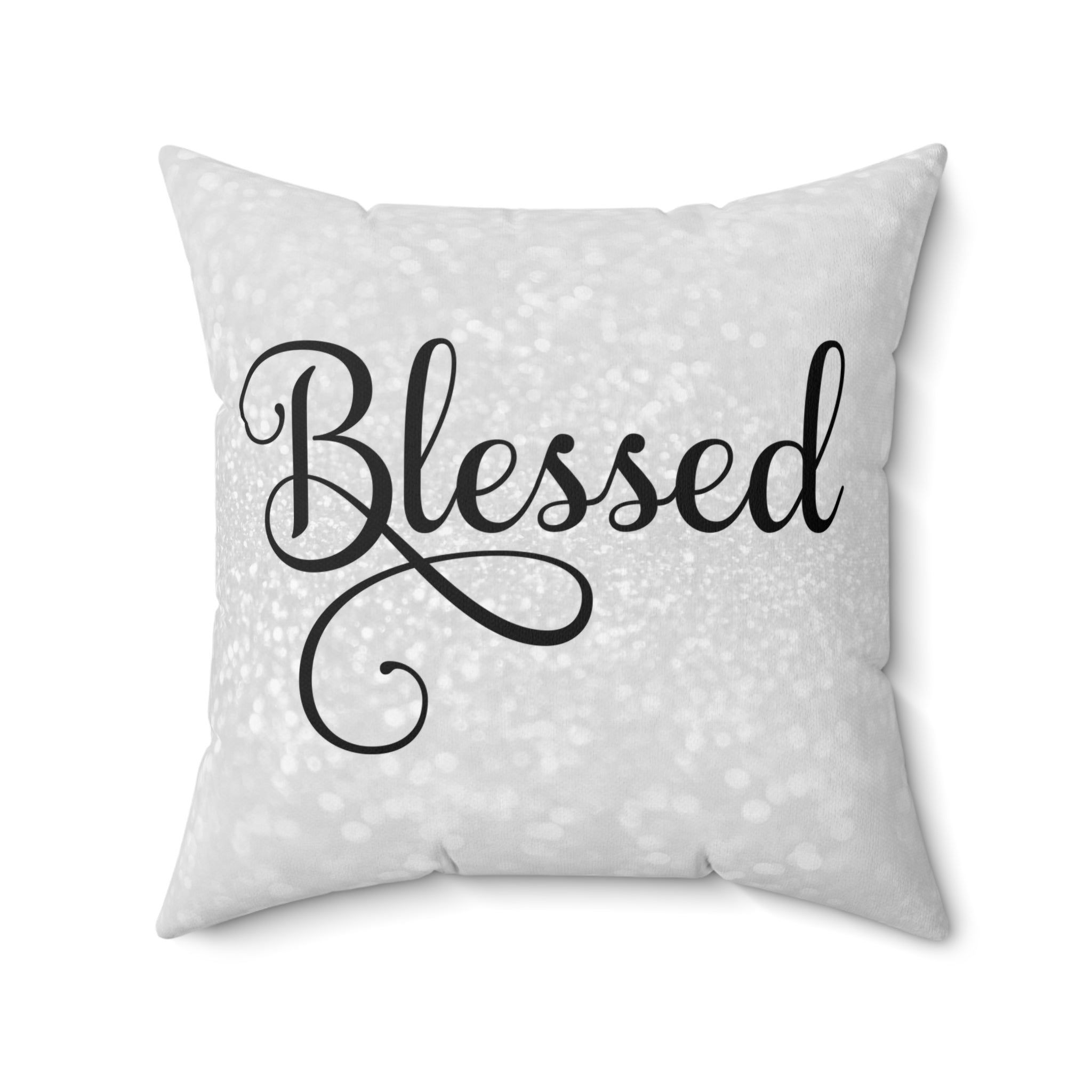 Blessed on Graceful Square Pillows - Jesus Passion Apparel