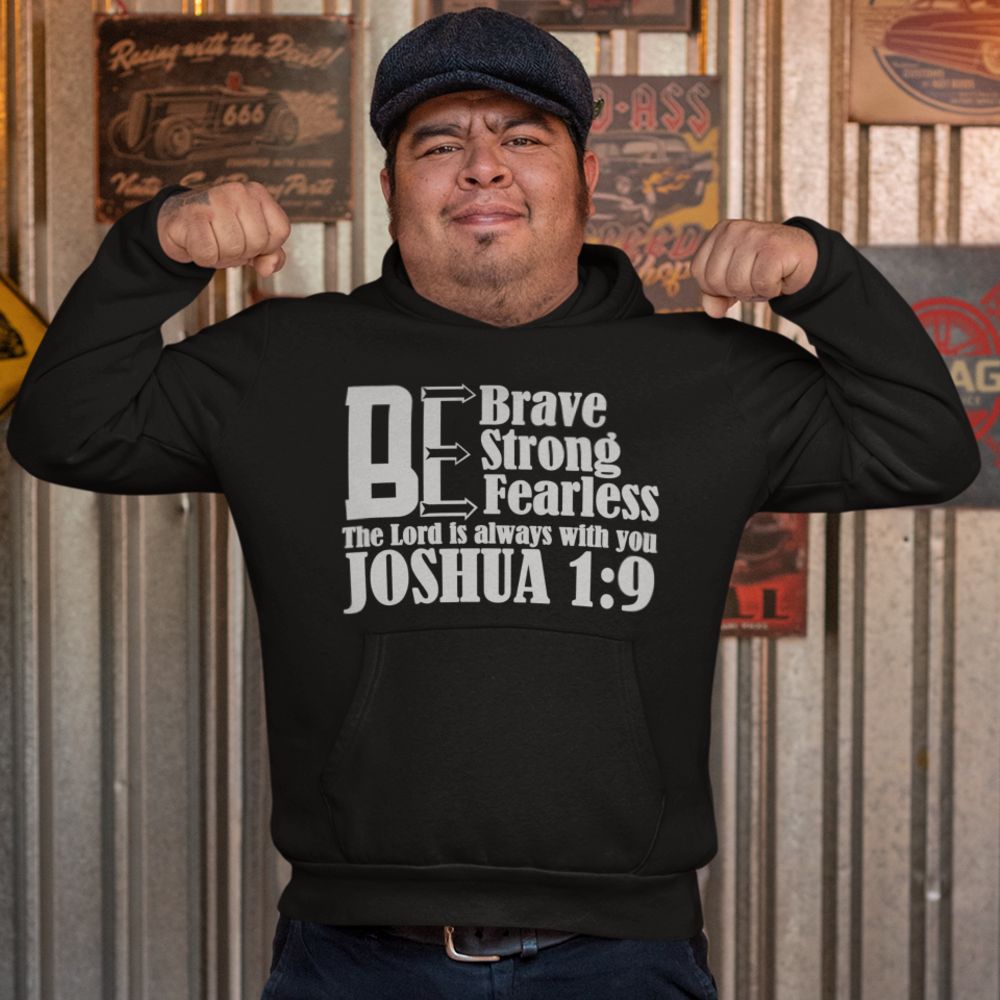 Brave Strong and Fearless Men's Heavy Blend™ Hoodie - Jesus Passion Apparel