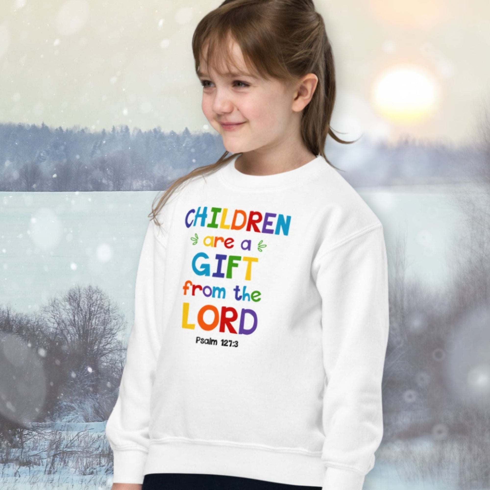 Children are a Gift Youth Crewneck Sweatshirt - Jesus Passion Apparel