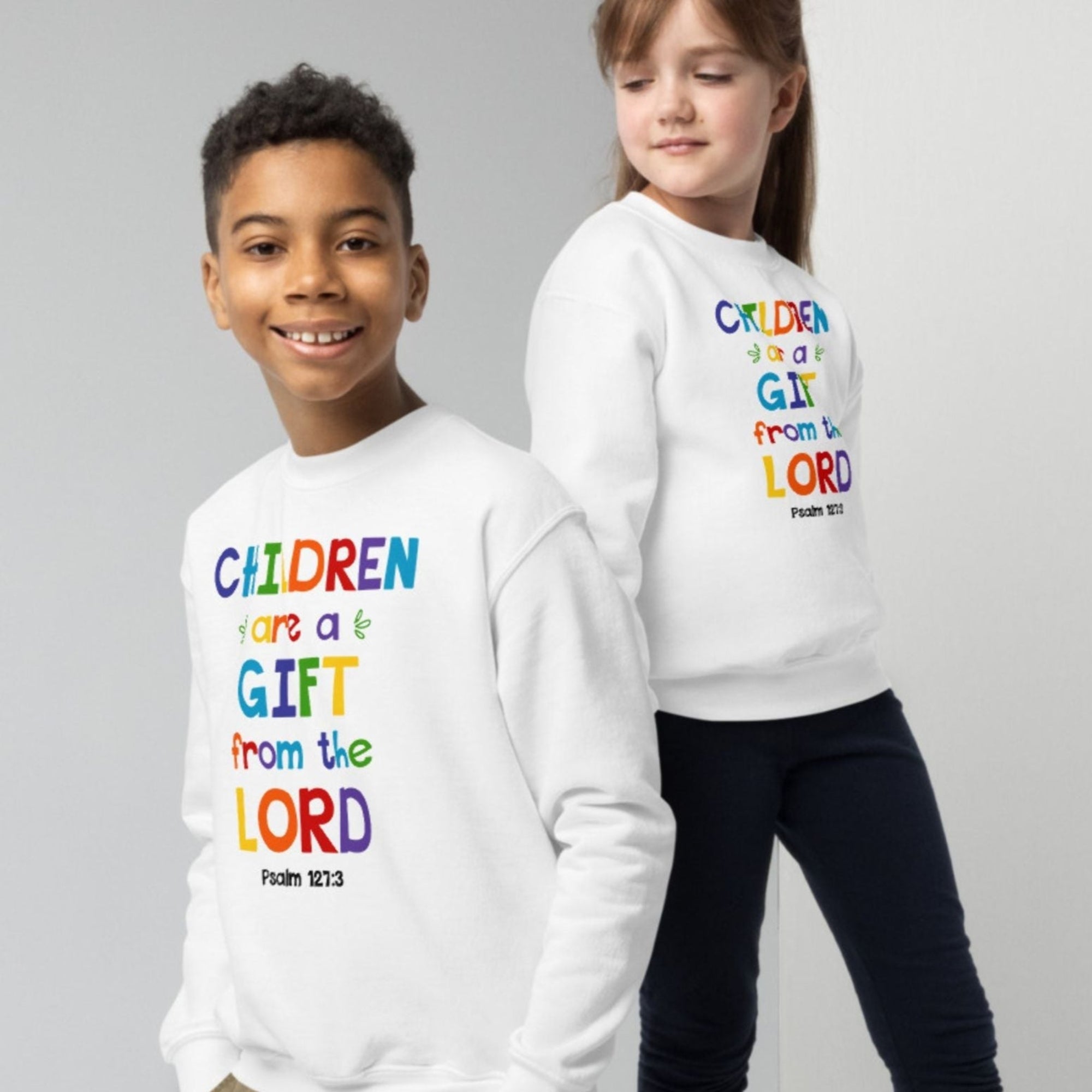 Children are a Gift Youth Crewneck Sweatshirt - Jesus Passion Apparel