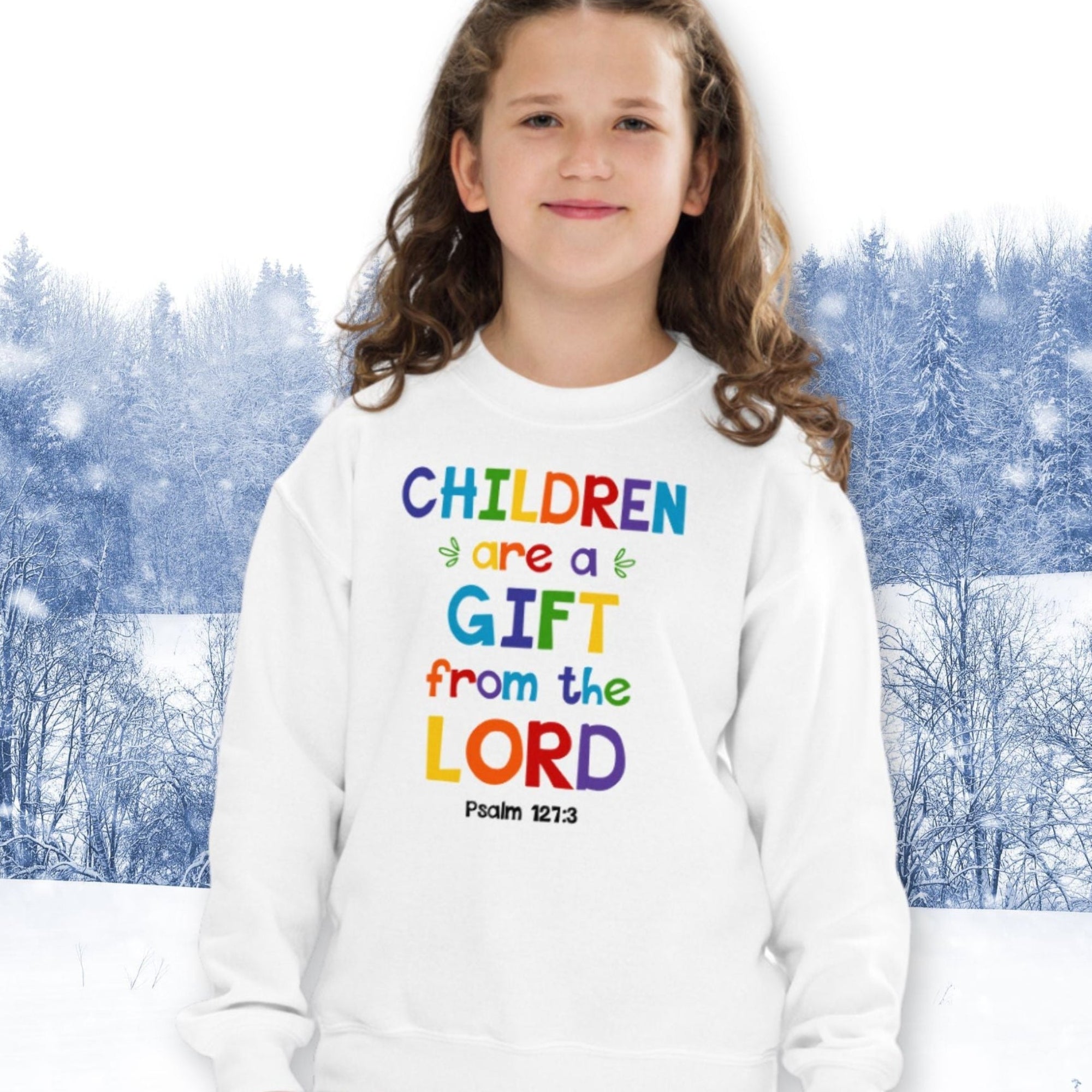 Children are a Gift Youth Crewneck Sweatshirt - Jesus Passion Apparel