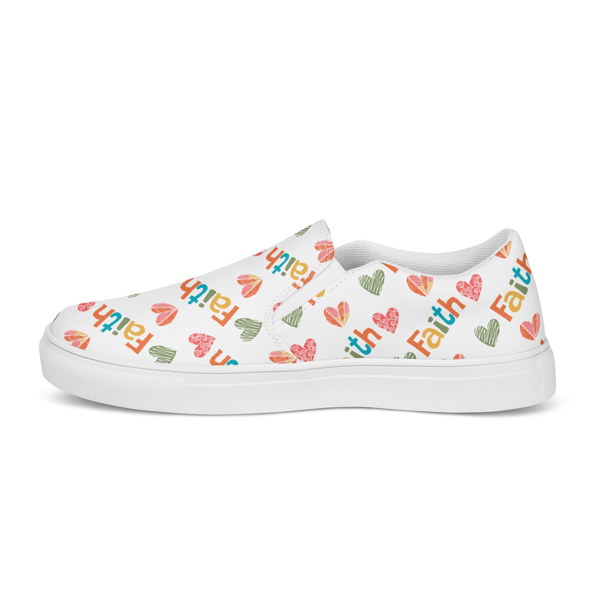 Color of Faith Women’s Slip - On Canvas Shoes - Jesus Passion Apparel