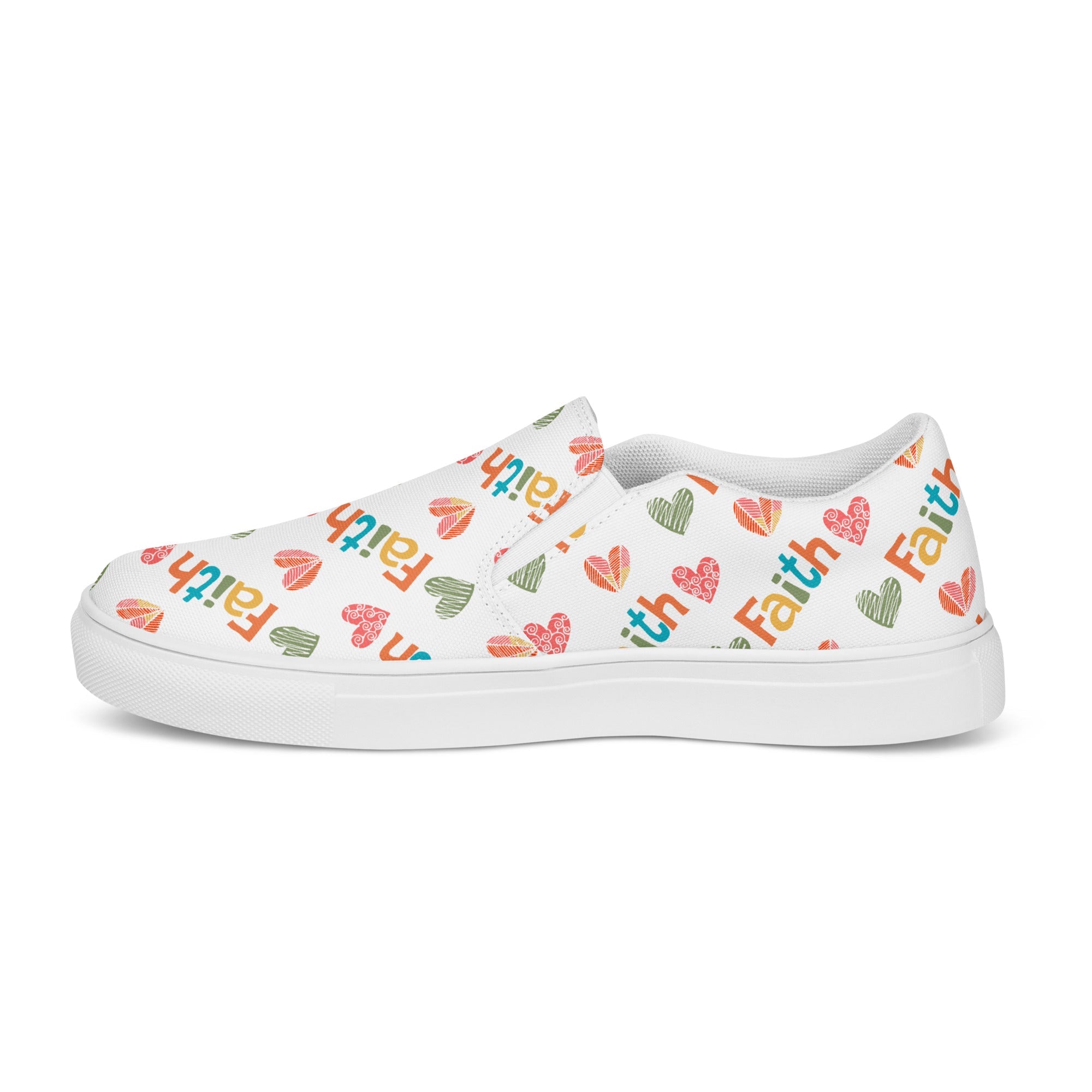 Color of Faith Women’s Slip - On Canvas Shoes - Jesus Passion Apparel