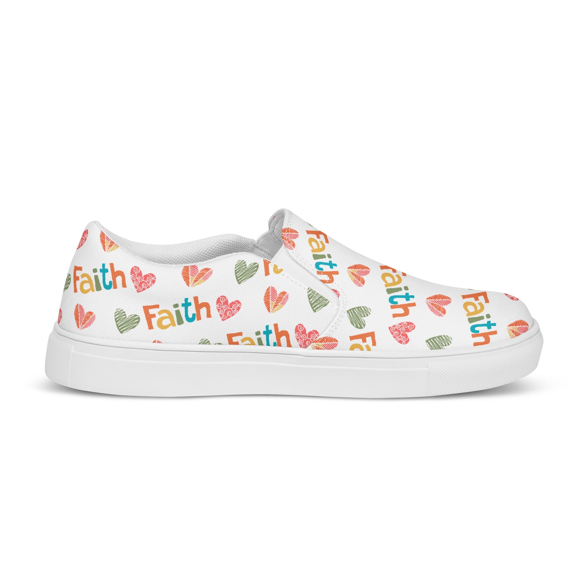 Color of Faith Women’s Slip - On Canvas Shoes - Jesus Passion Apparel