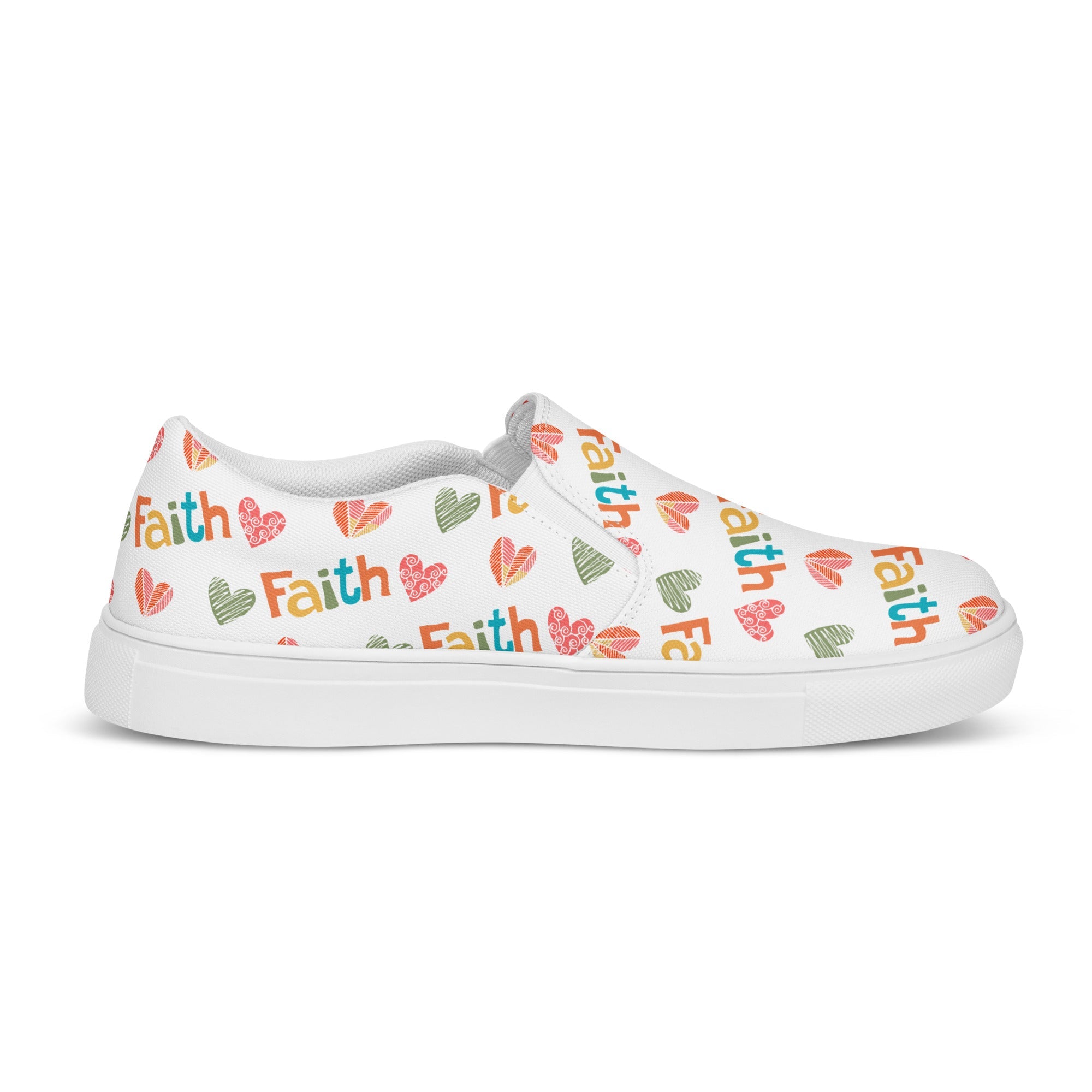 Color of Faith Women’s Slip - On Canvas Shoes - Jesus Passion Apparel