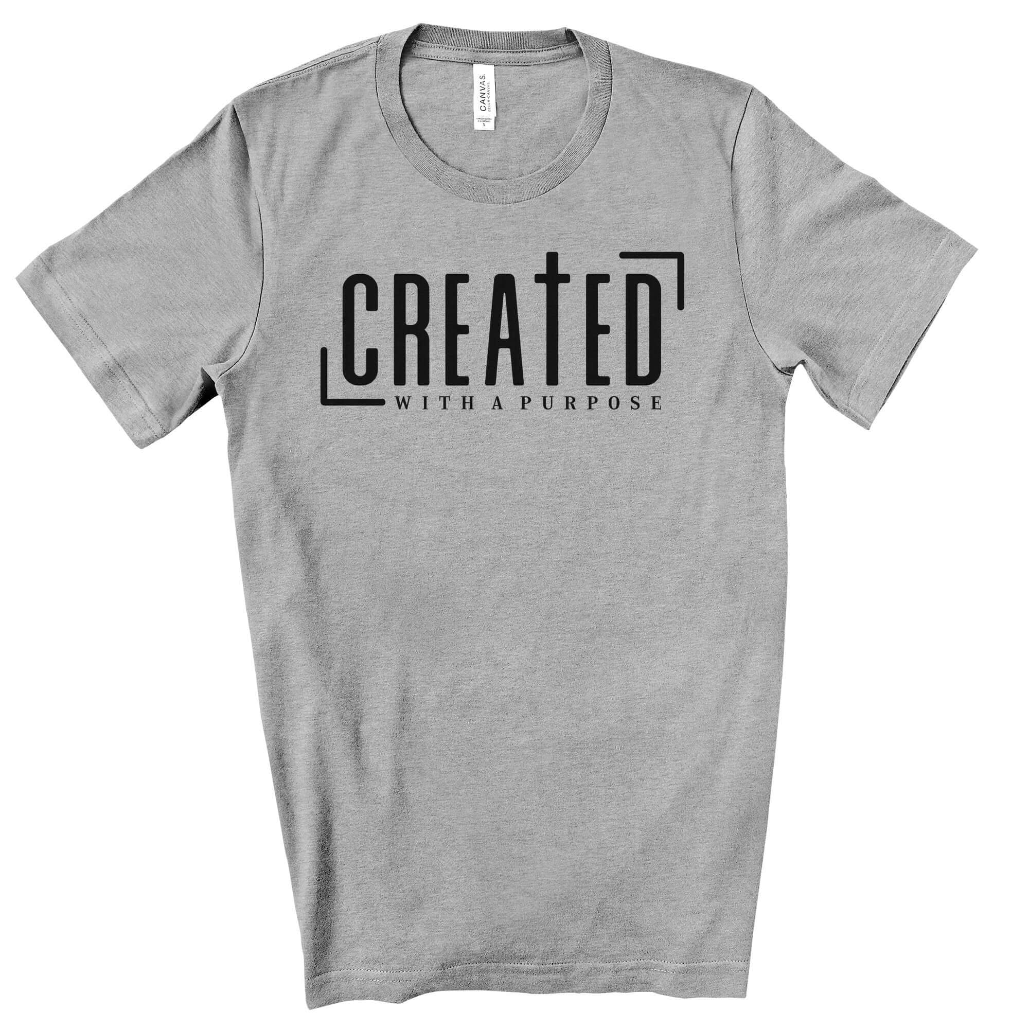 Created with a Purpose Men's Jersey Short Sleeve Tee - Jesus Passion Apparel