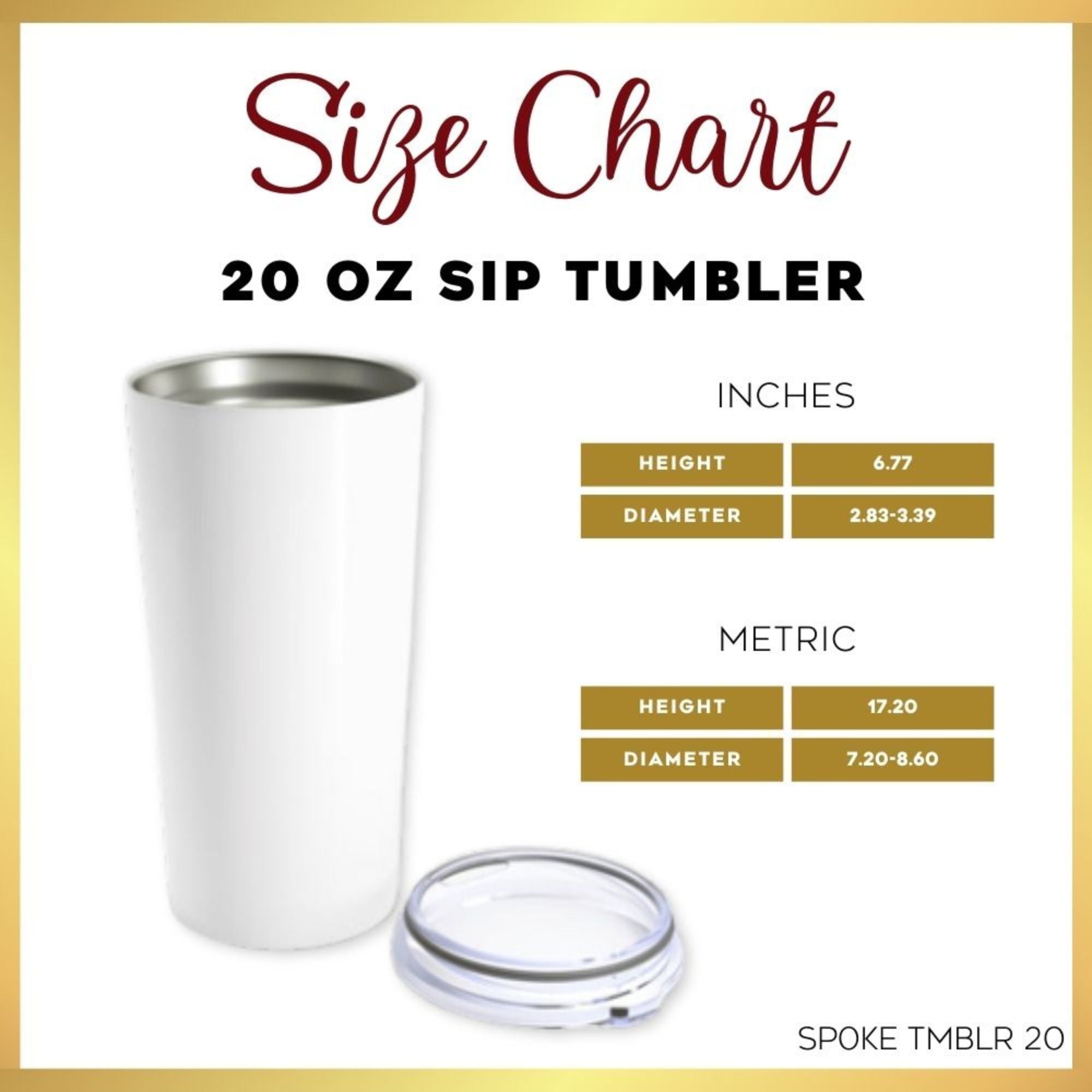 Blue Glow Cross Tumbler / Sip Lid