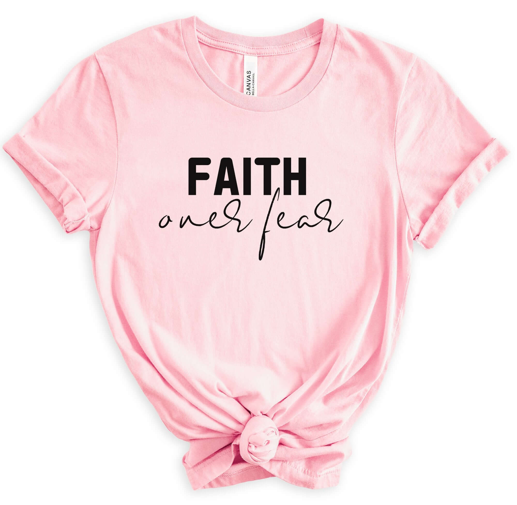 Faith Over Fear Women's Short Sleeve Tee - Jesus Passion Apparel