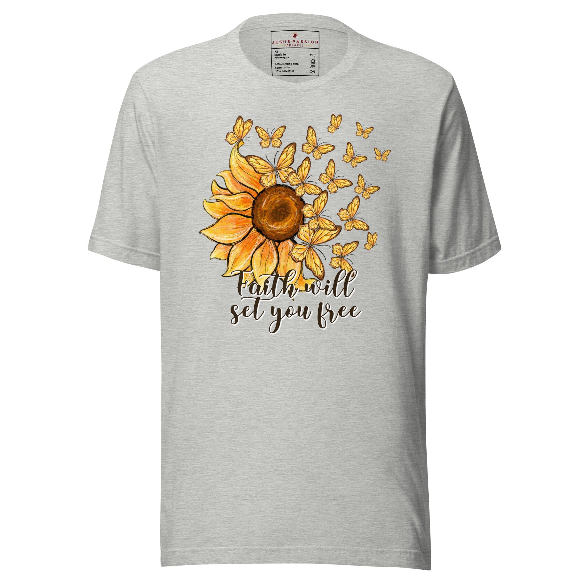 Faith Will Set you Free Jersey Short Sleeve T-Shirt - Jesus Passion Apparel