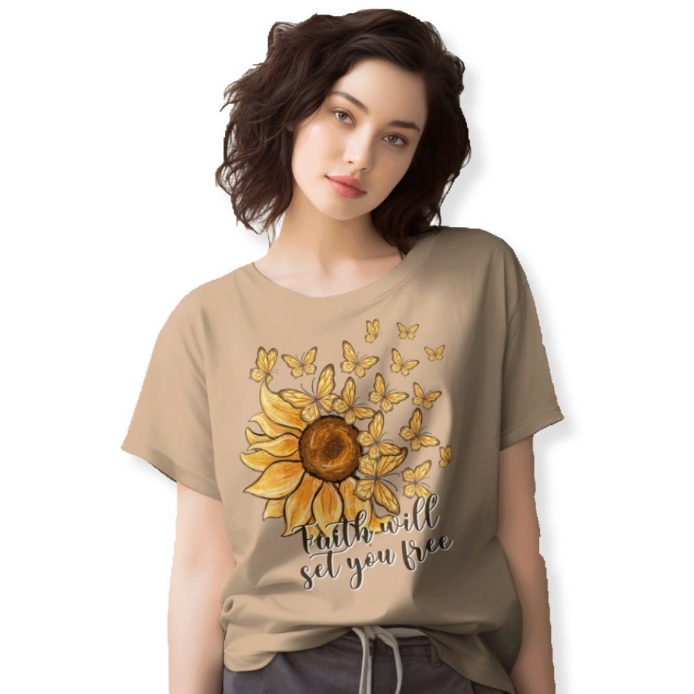 Faith Will Set you Free Jersey Short Sleeve T-Shirt - Jesus Passion Apparel