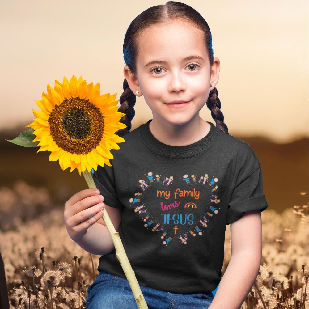 Family Loves Jesus Youth Relaxed - Fit T-Shirt - Jesus Passion Apparel