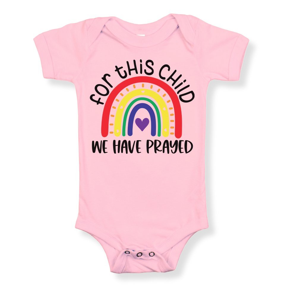 For This Child We Have Prayed Baby Bodysuit - Jesus Passion Apparel