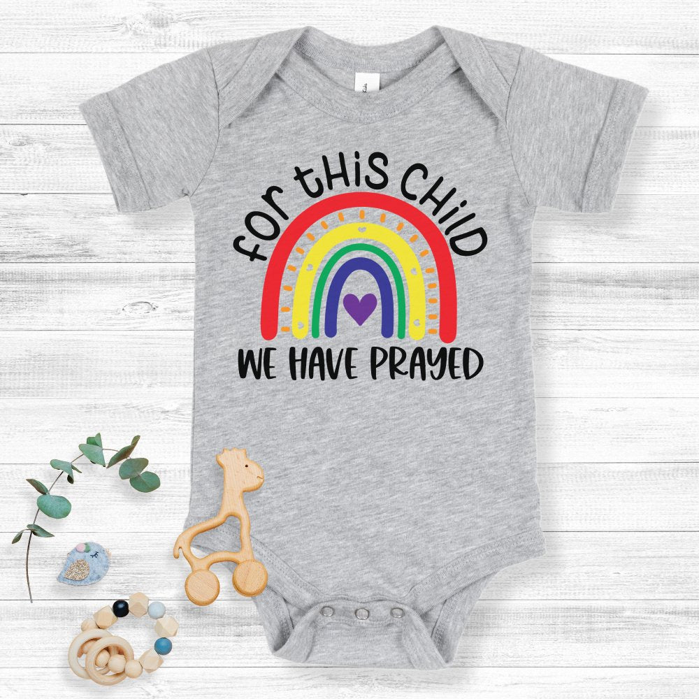 For This Child We Have Prayed Baby Bodysuit - Jesus Passion Apparel