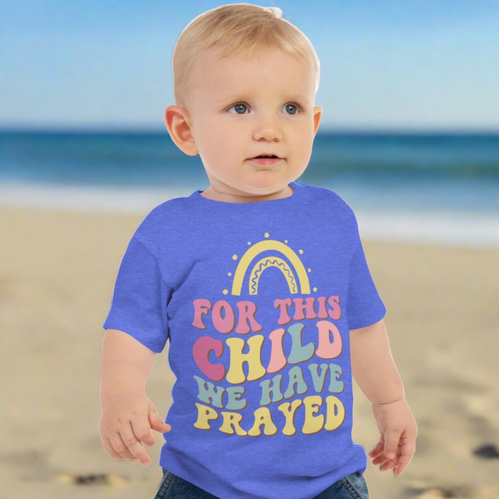 For This Child We Have Prayed Toddler Jersey Short Sleeve Tee - Jesus Passion Apparel