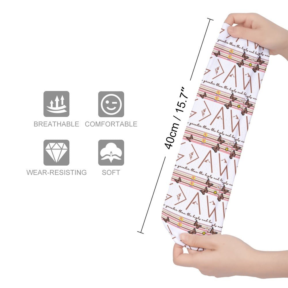 God is Better than the Highs and Lows Breathable Stockings (Pack of 1) - Jesus Passion Apparel