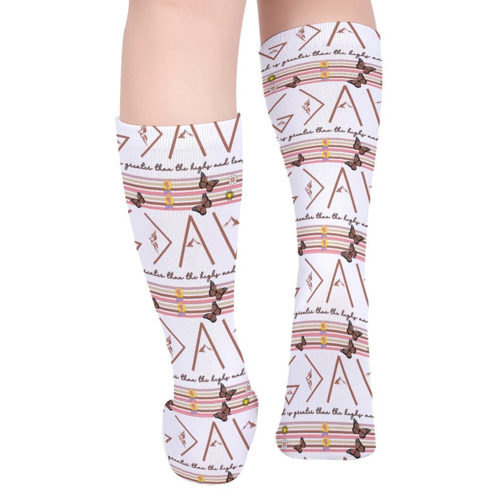 God is Better than the Highs and Lows Breathable Stockings (Pack of 1) - Jesus Passion Apparel