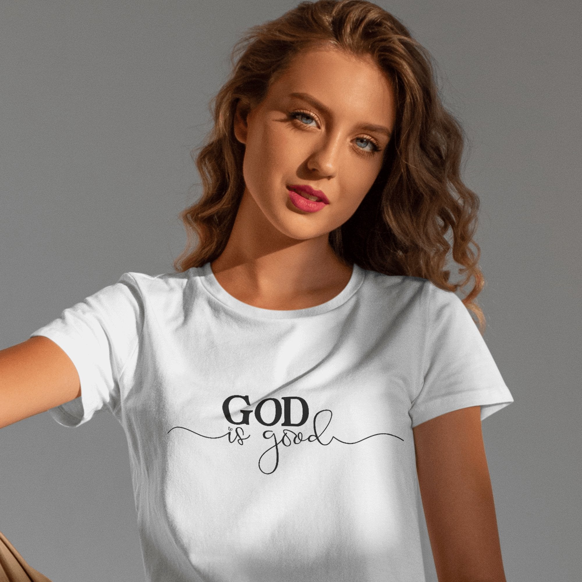 God Is Good Women's Short Sleeve Tee - Jesus Passion Apparel