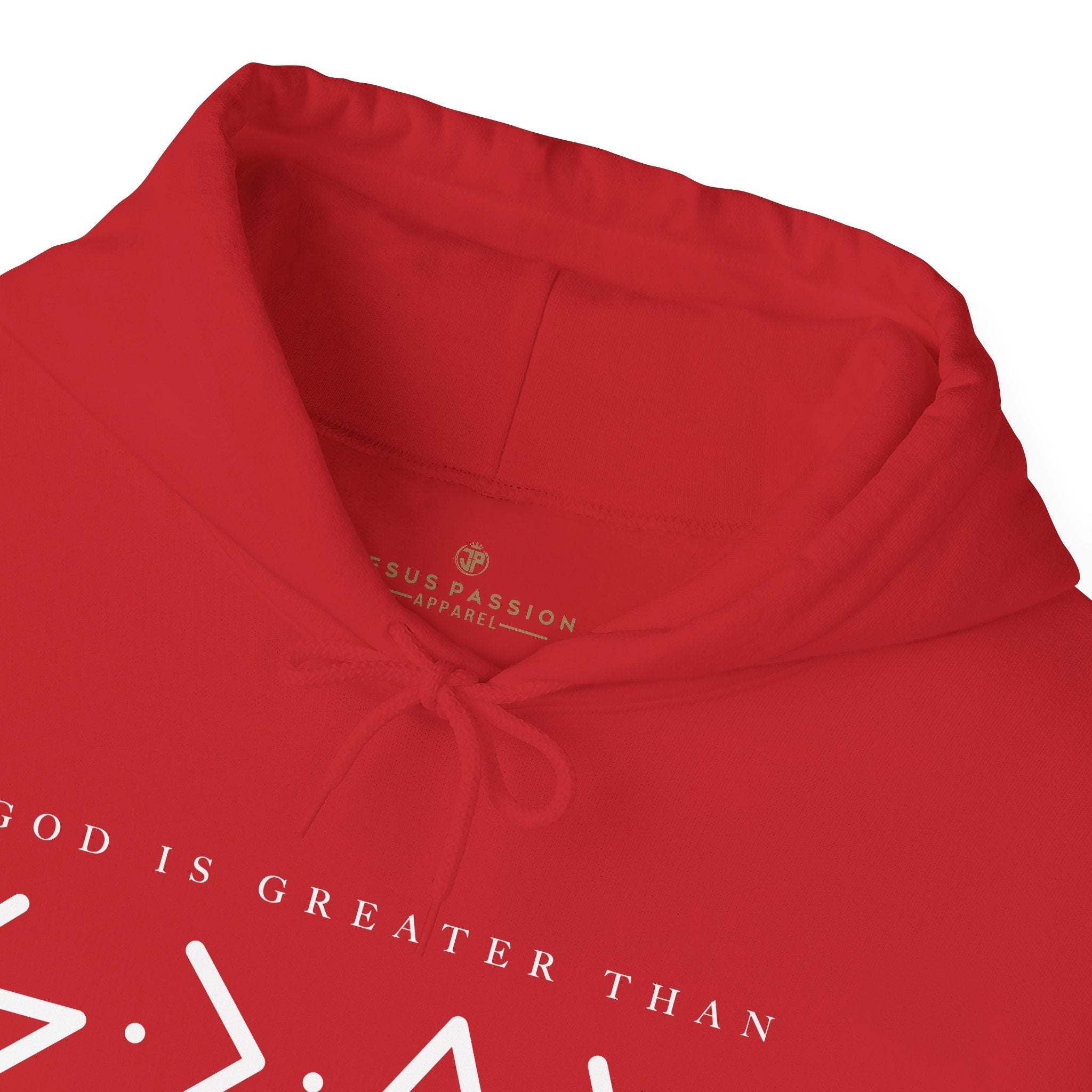 God is Greater Than Highs and Lows Men's Heavy Blend™ Hoodie - Jesus Passion Apparel