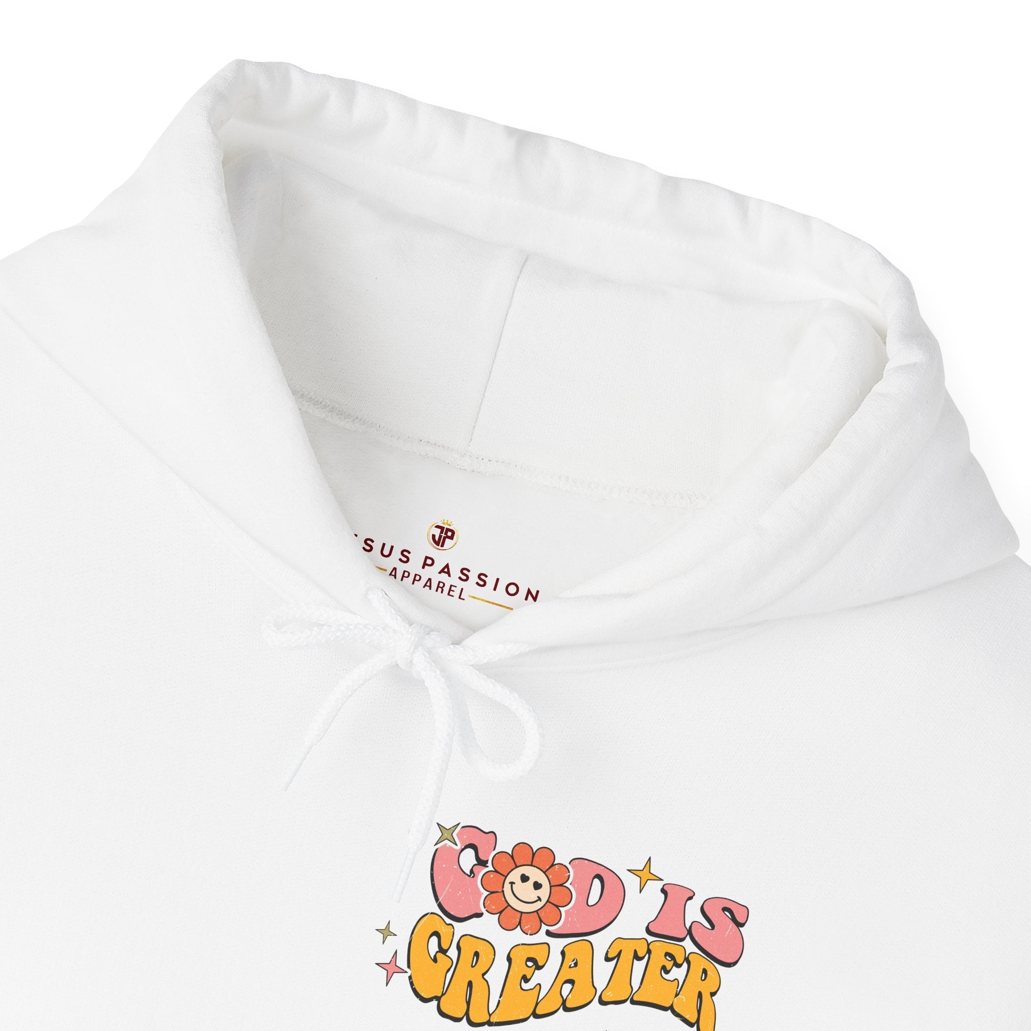 God is Greater than the Highs and Lows Retro - Inspired Unisex - Fit Hoodie Heavy Blend - Jesus Passion Apparel