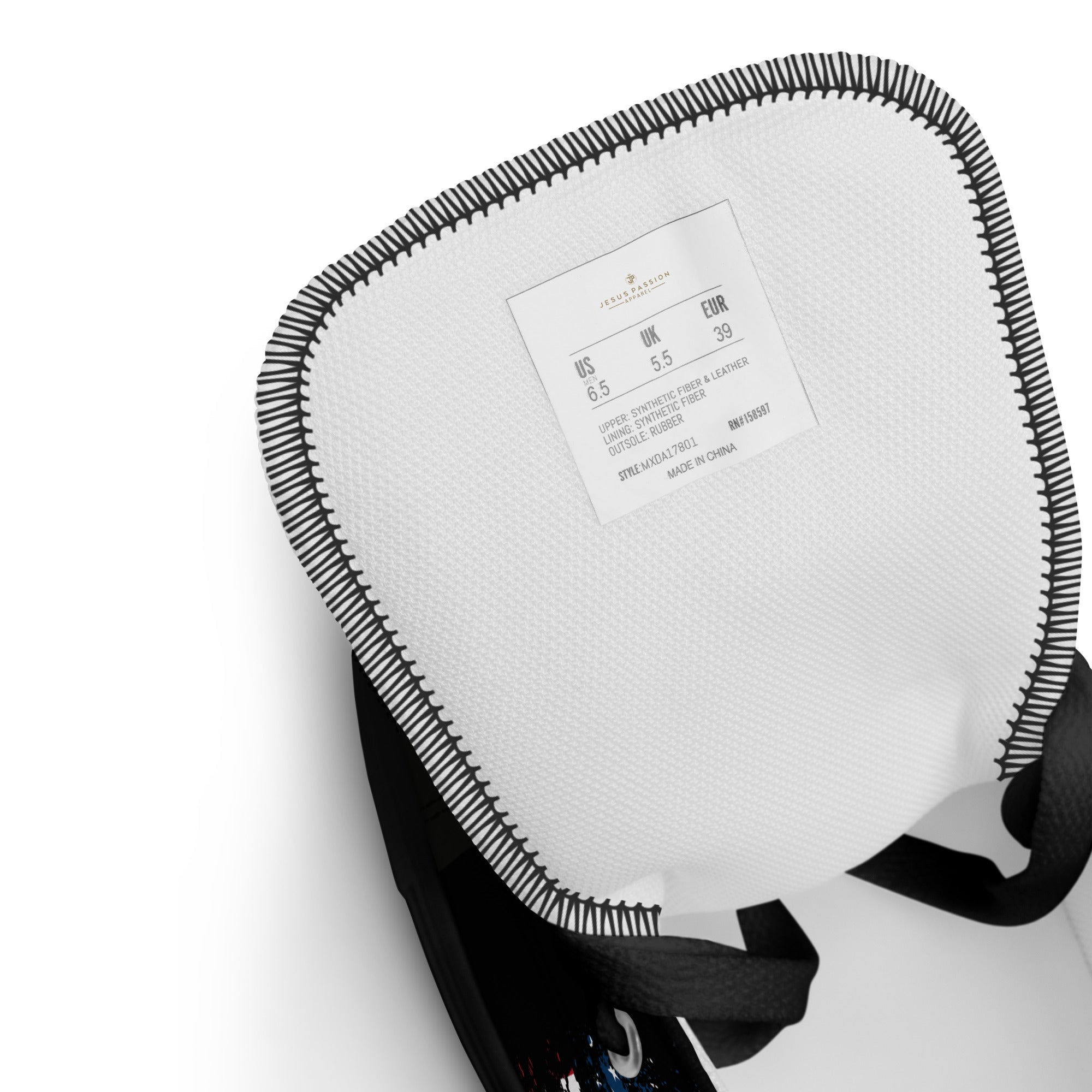 God We Trust Patriotic Eagle Women’s High Top Canvas Shoes - Jesus Passion Apparel