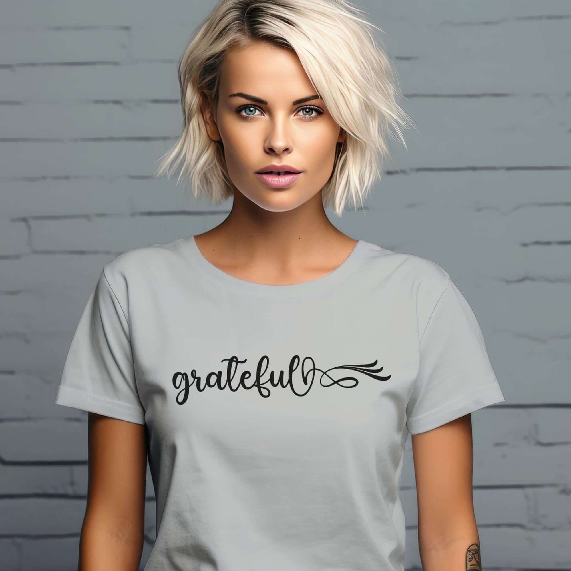 Grateful Women's Short Sleeve Tee - Jesus Passion Apparel