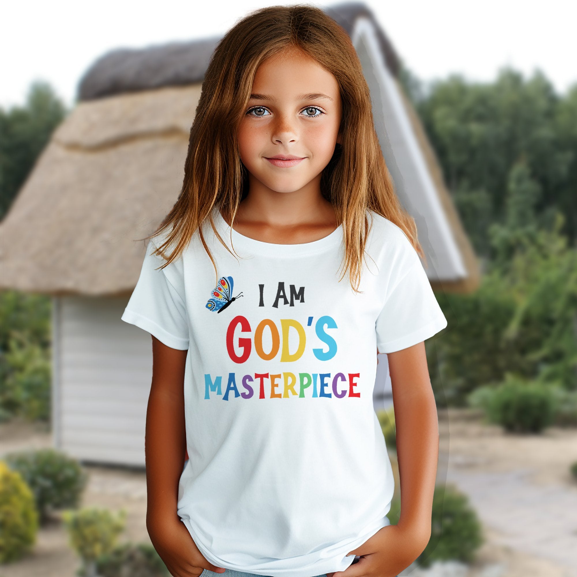 I am Gods Masterpiece Youth Relaxed - Fit T-Shirt - Jesus Passion Apparel