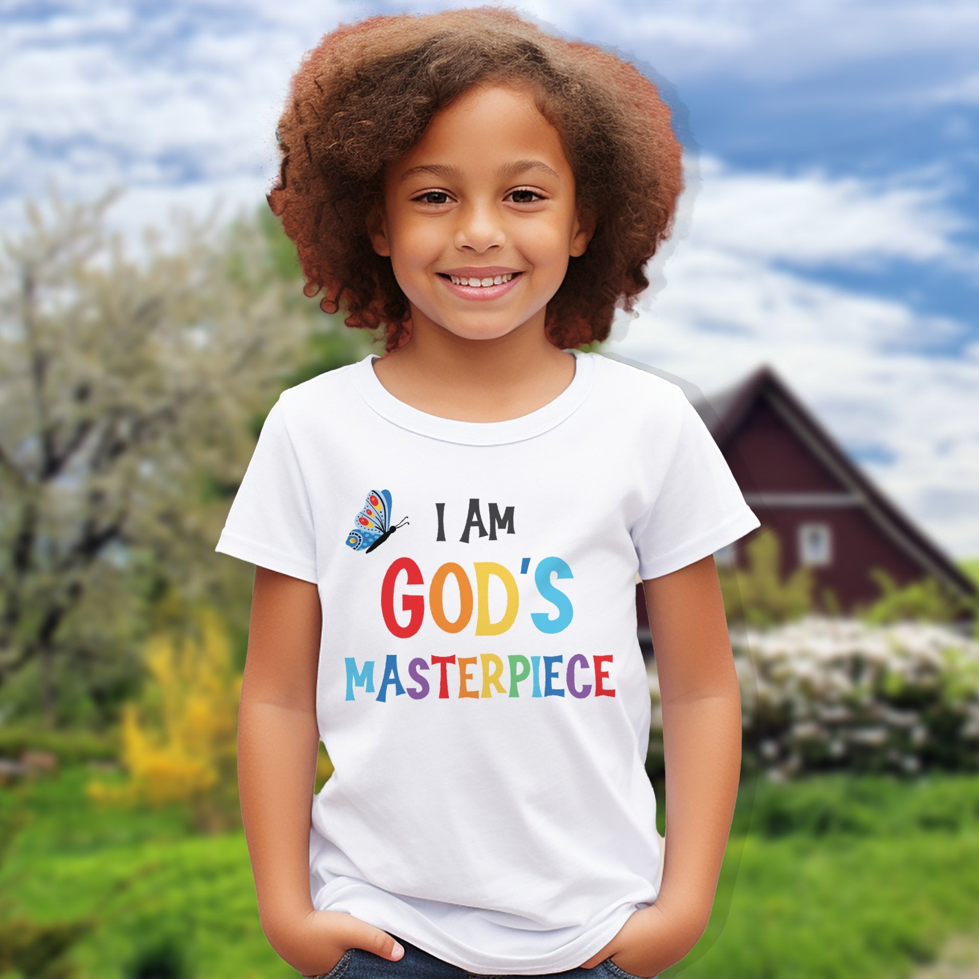 I am Gods Masterpiece Youth Relaxed - Fit T-Shirt - Jesus Passion Apparel
