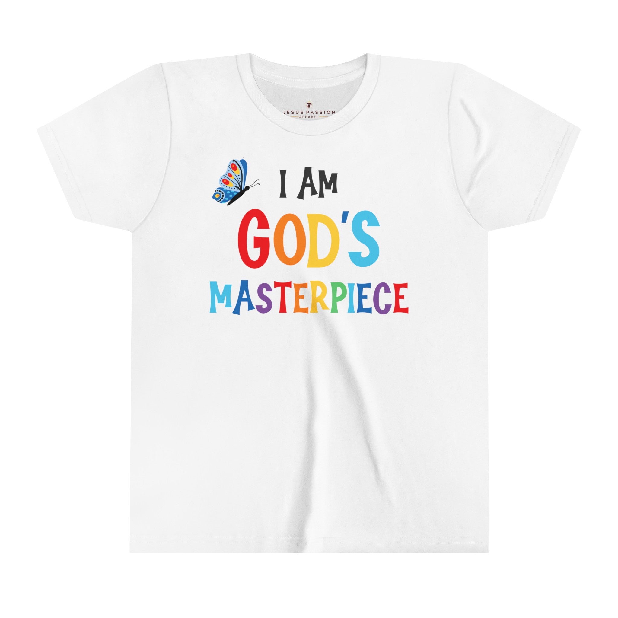 I am Gods Masterpiece Youth Relaxed - Fit T-Shirt - Jesus Passion Apparel
