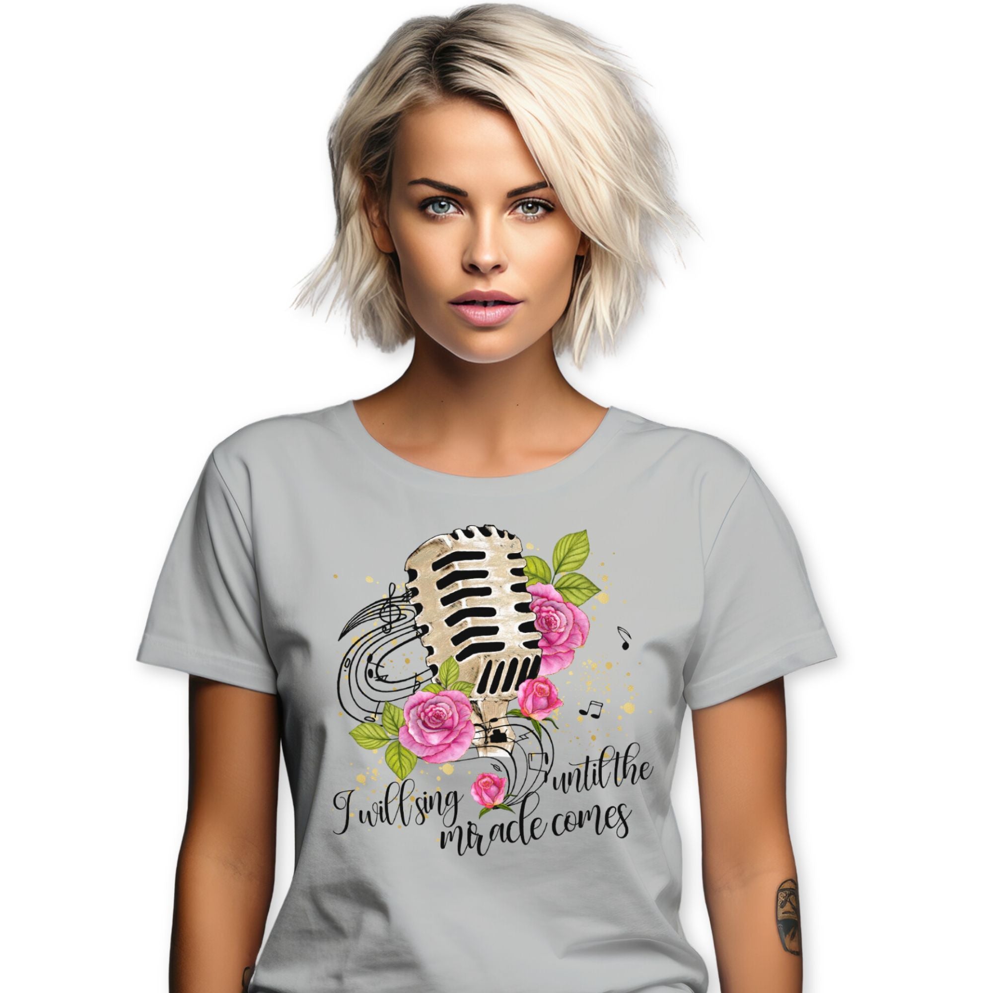 I will Sing Until the Miracle Comes Jersey Short Sleeve T-Shirt - Jesus Passion Apparel