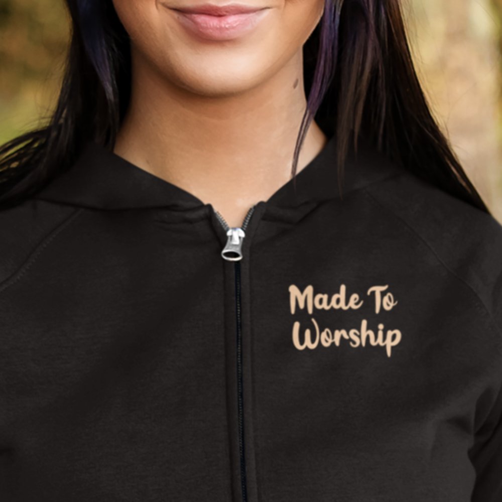 If the Stars Were Made to Worship Women's Jacket Heavy Blend Full - Zip Hooded Sweatshirt - Jesus Passion Apparel