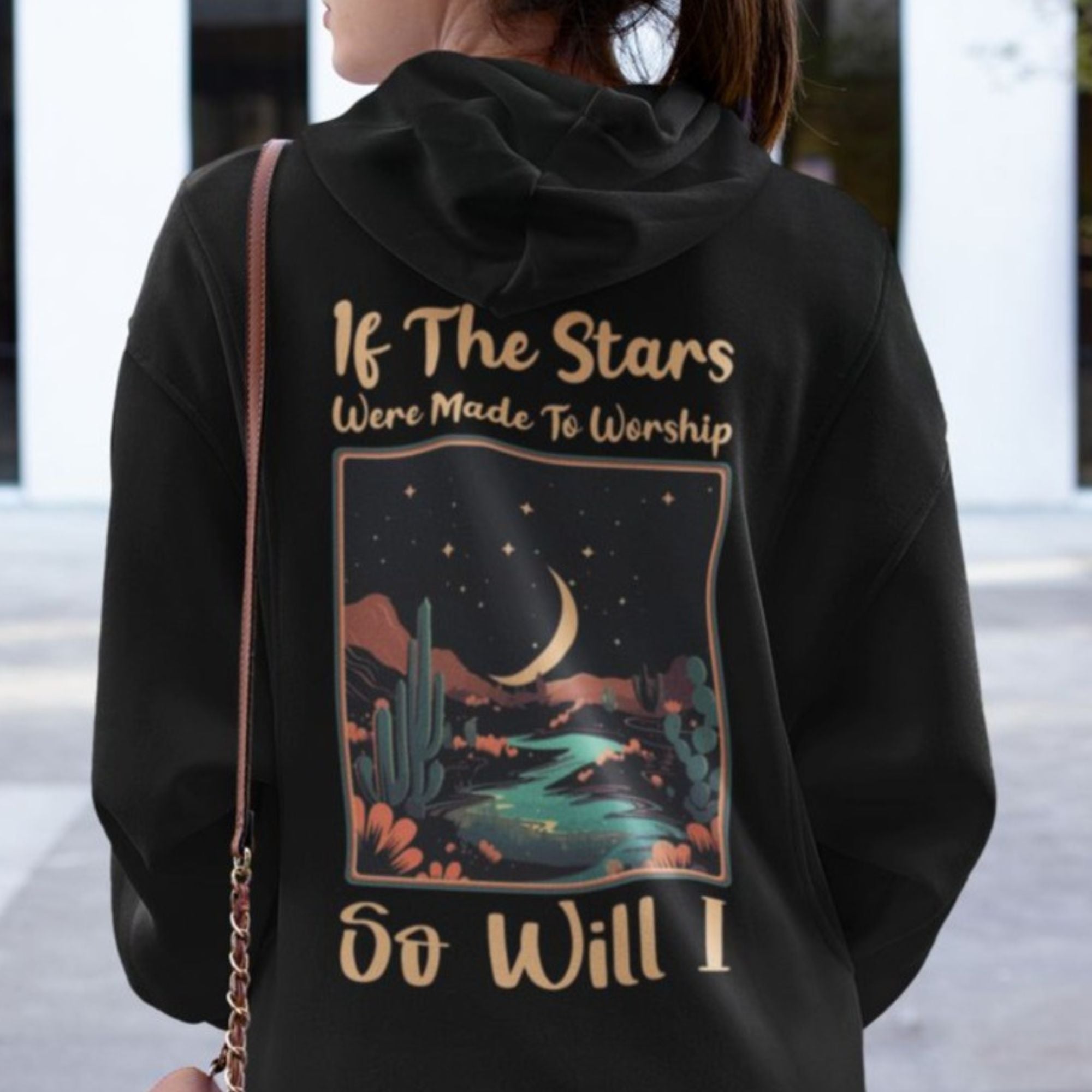 If the Stars Were Made to Worship Women's Jacket Heavy Blend Full - Zip Hooded Sweatshirt - Jesus Passion Apparel
