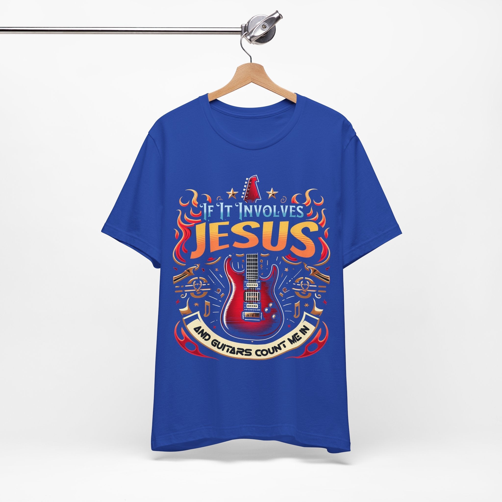 Jesus and Guitars Unisex Relaxed Fit T-shirt - Jesus Passion Apparel