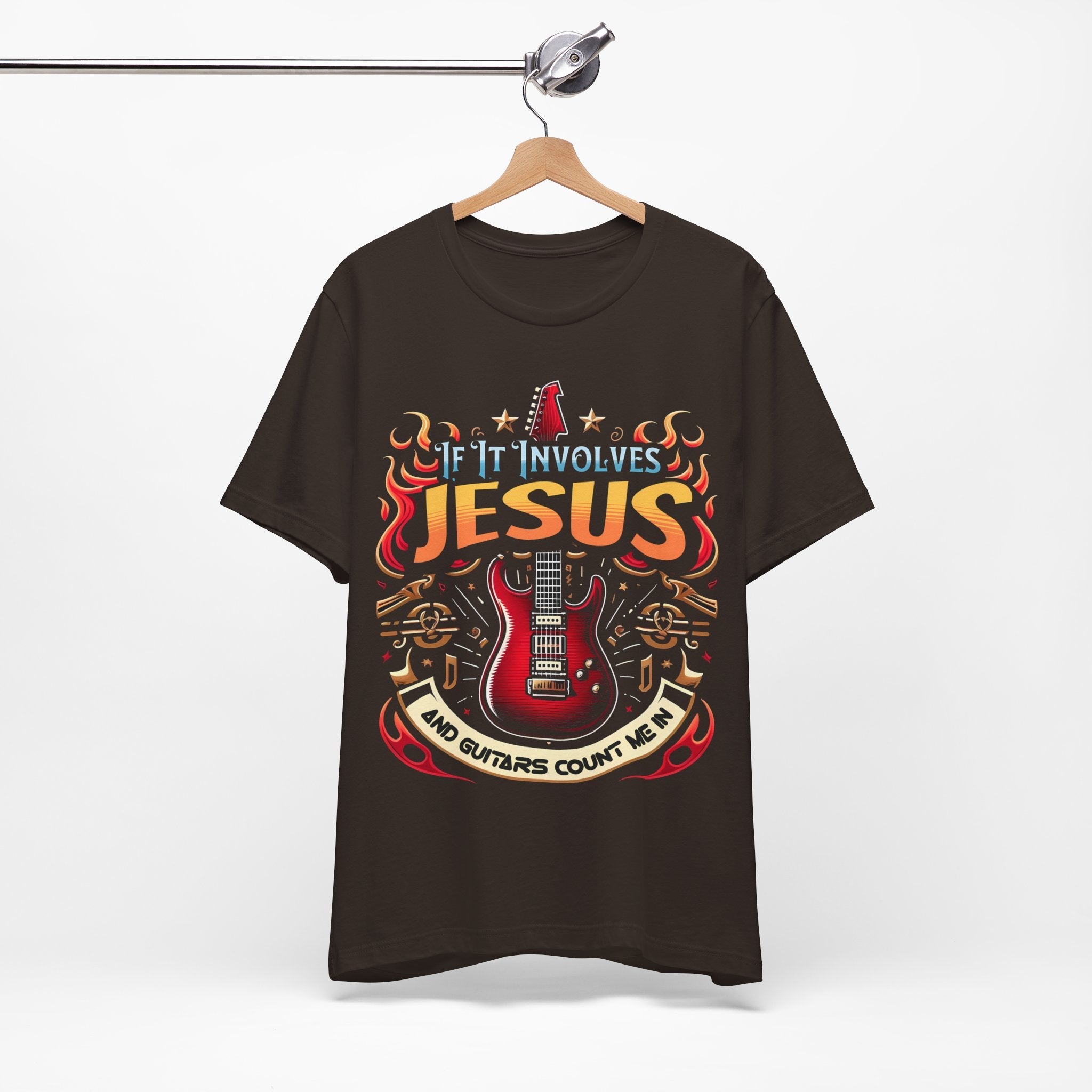 Jesus and Guitars Unisex Relaxed Fit T-shirt - Jesus Passion Apparel