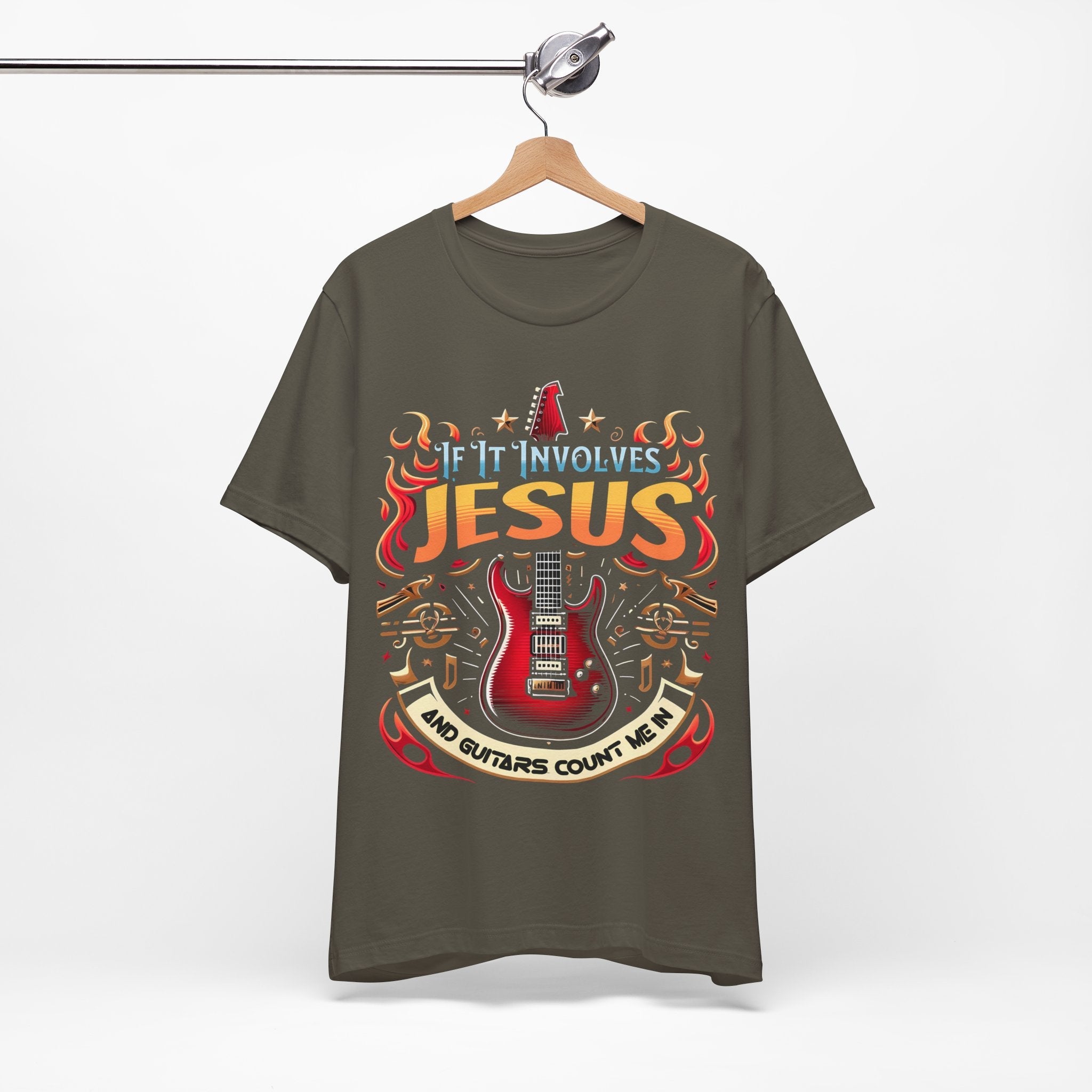 Jesus and Guitars Unisex Relaxed Fit T-shirt - Jesus Passion Apparel