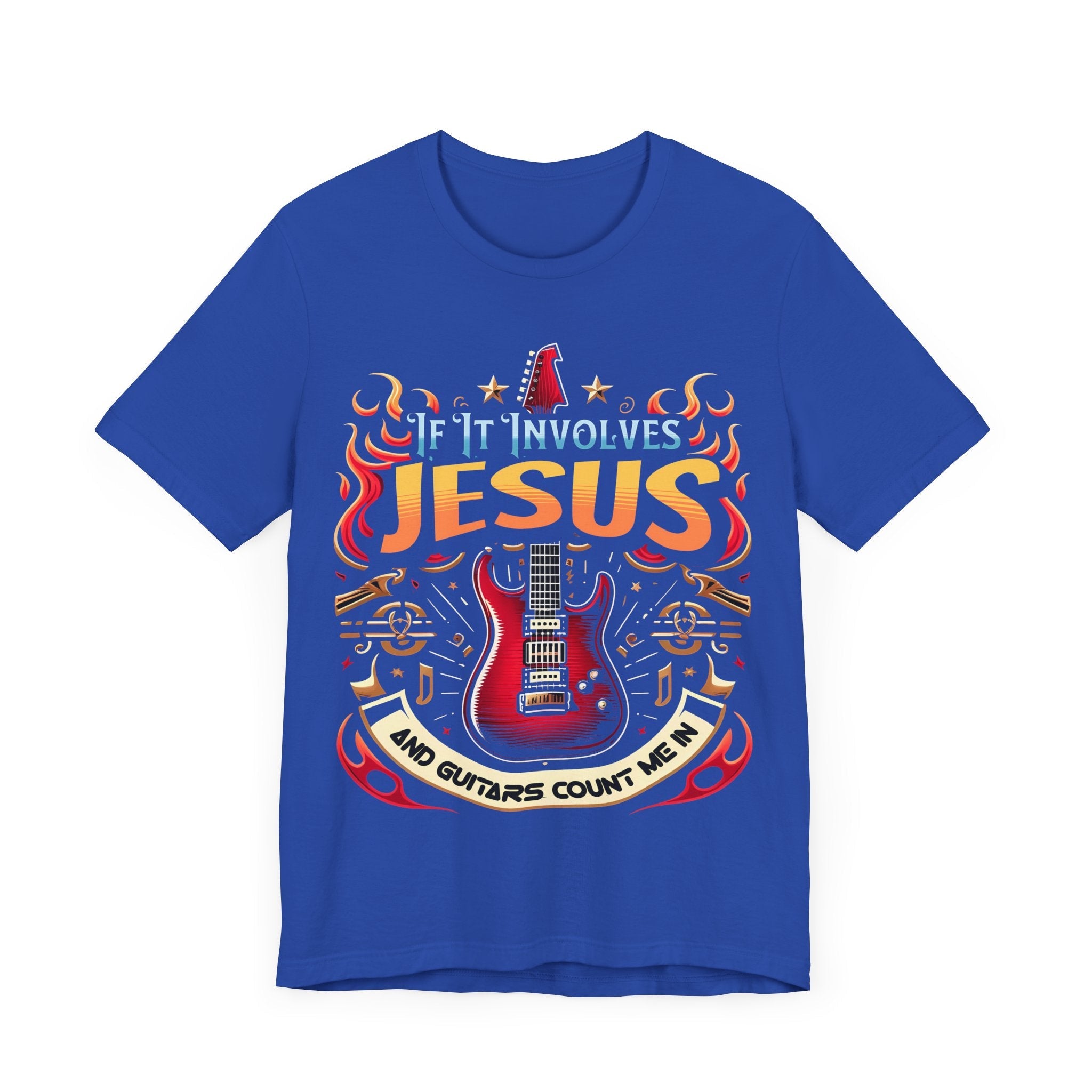 Jesus and Guitars Unisex Relaxed Fit T-shirt - Jesus Passion Apparel